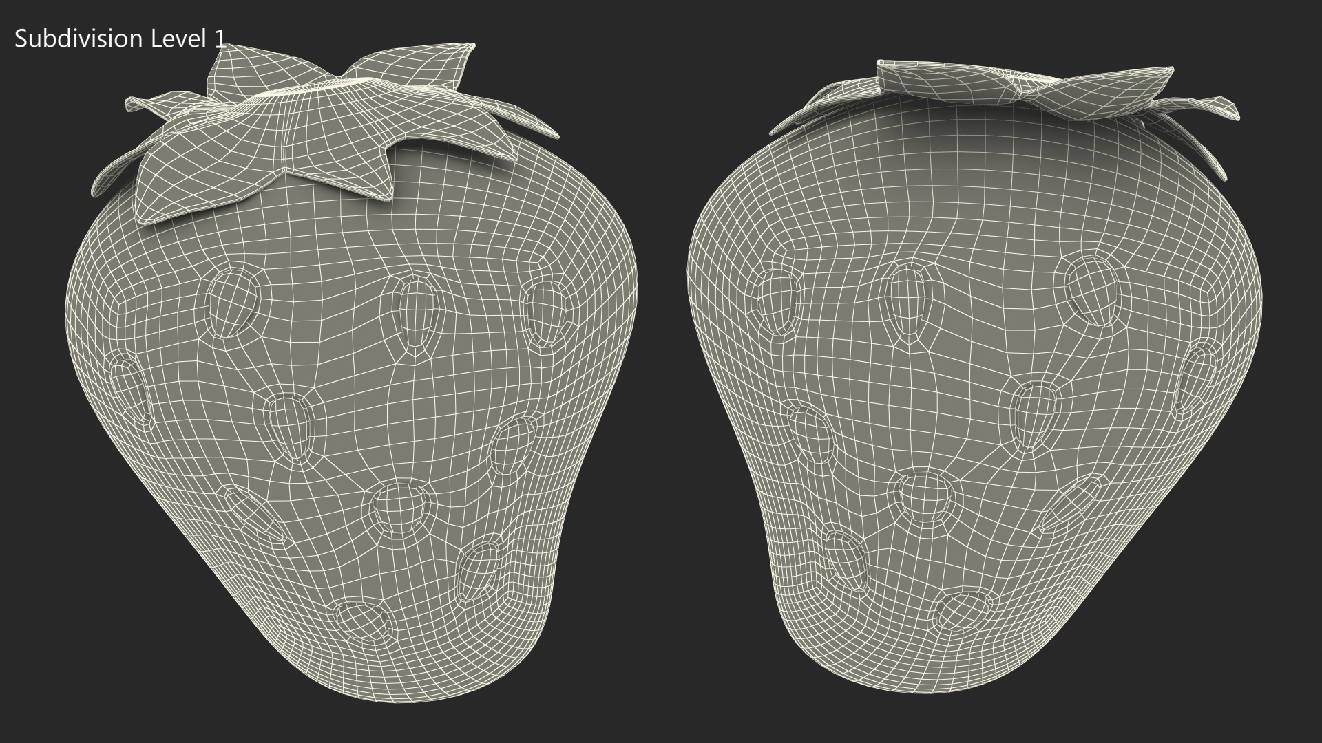 3D Strawberry Emoji