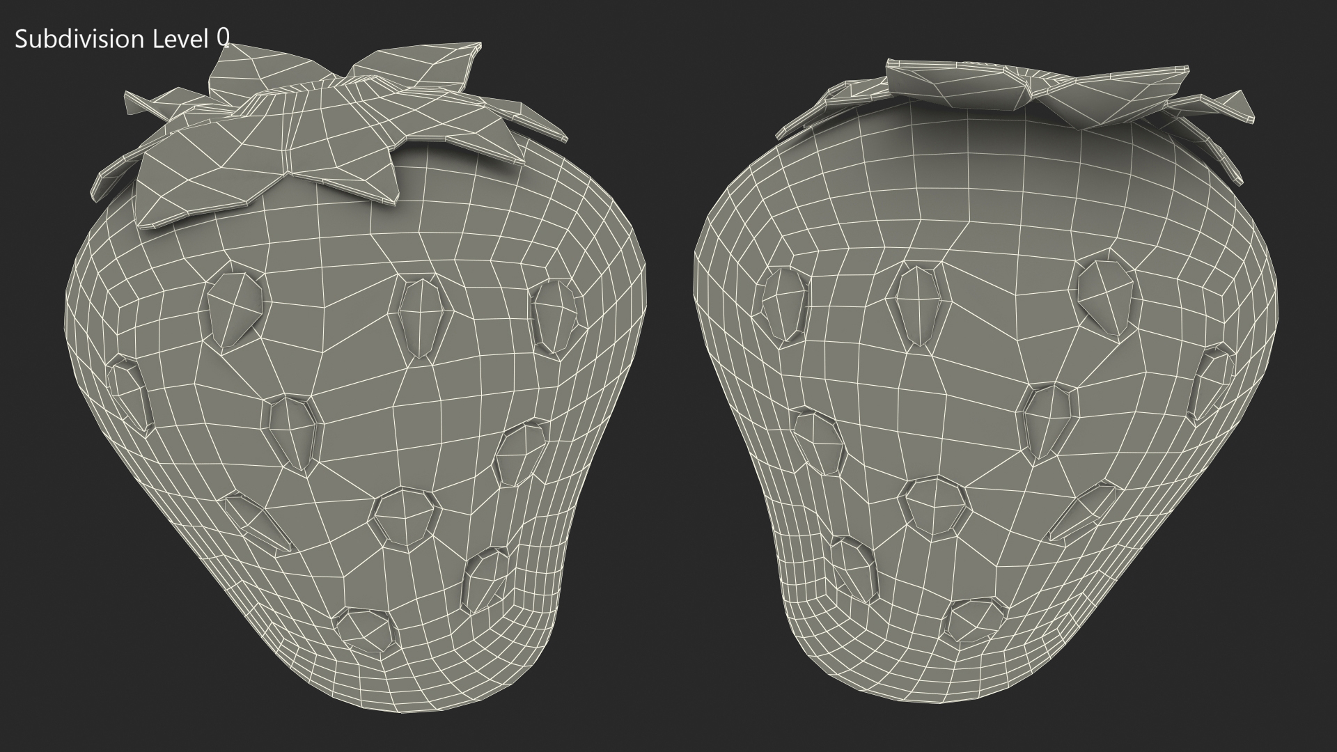3D Strawberry Emoji