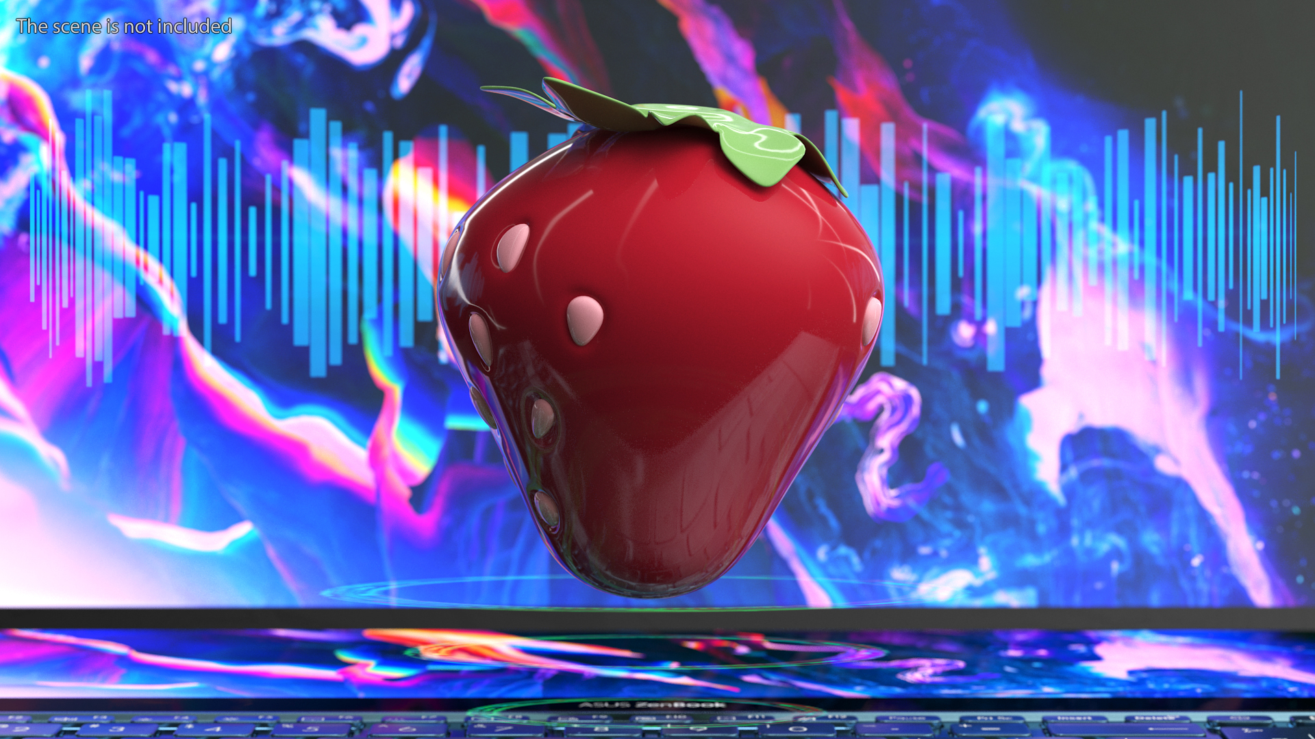 3D Strawberry Emoji