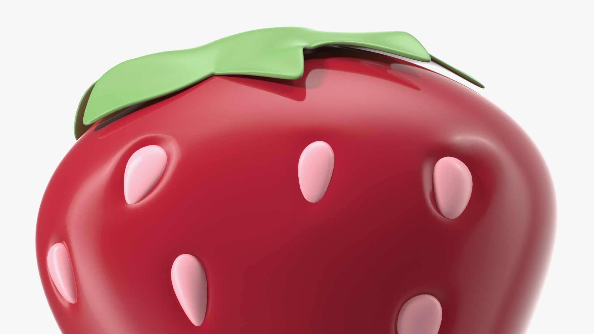 3D Strawberry Emoji