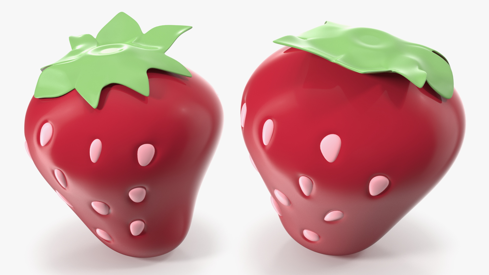 3D Strawberry Emoji