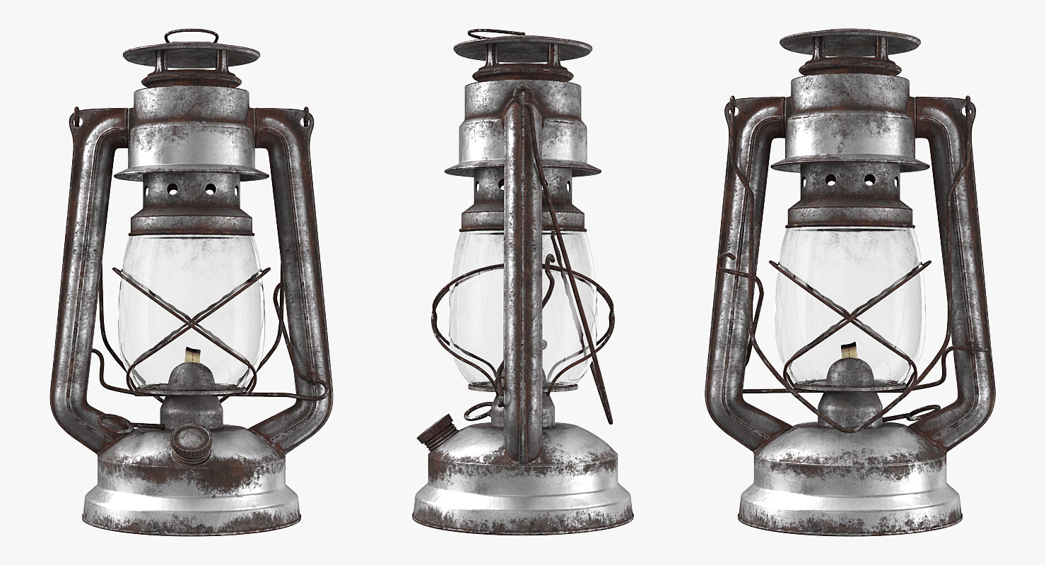 Vintage Kerosene Lantern 3D model