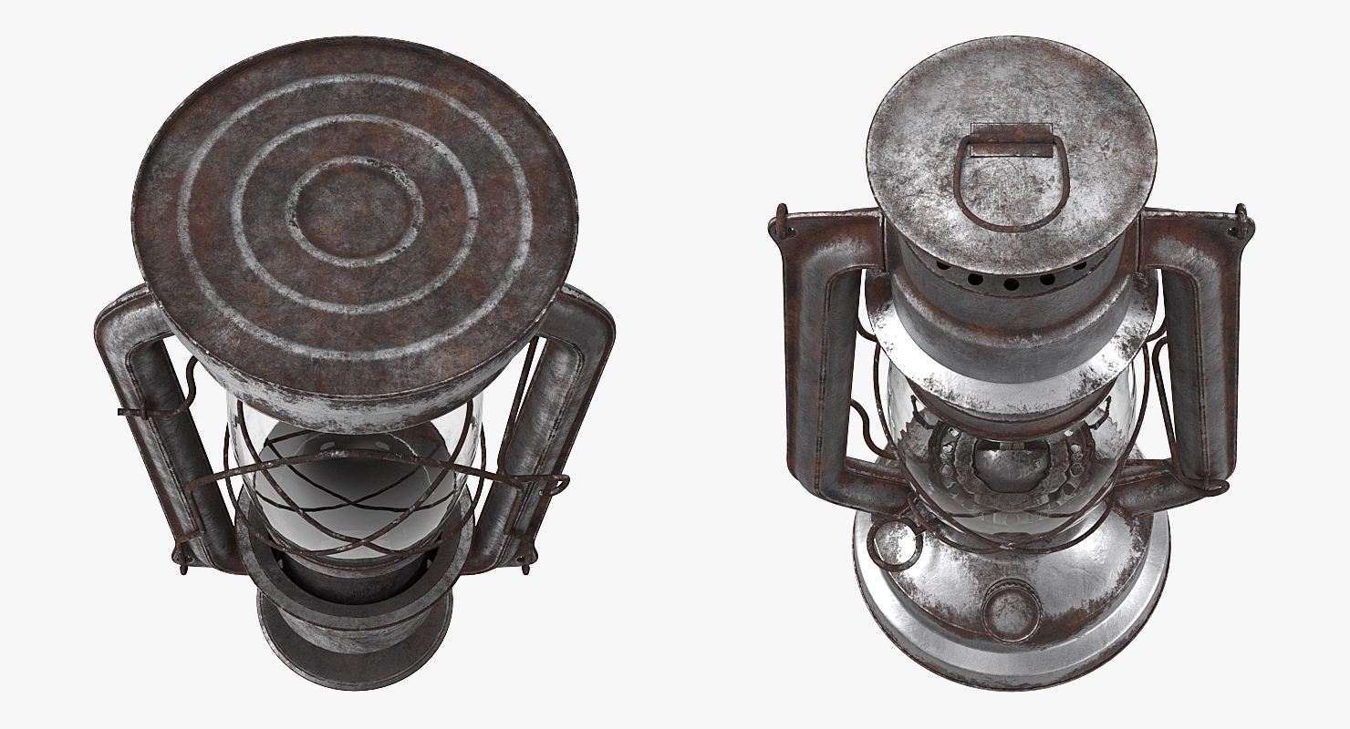 Vintage Kerosene Lantern 3D model