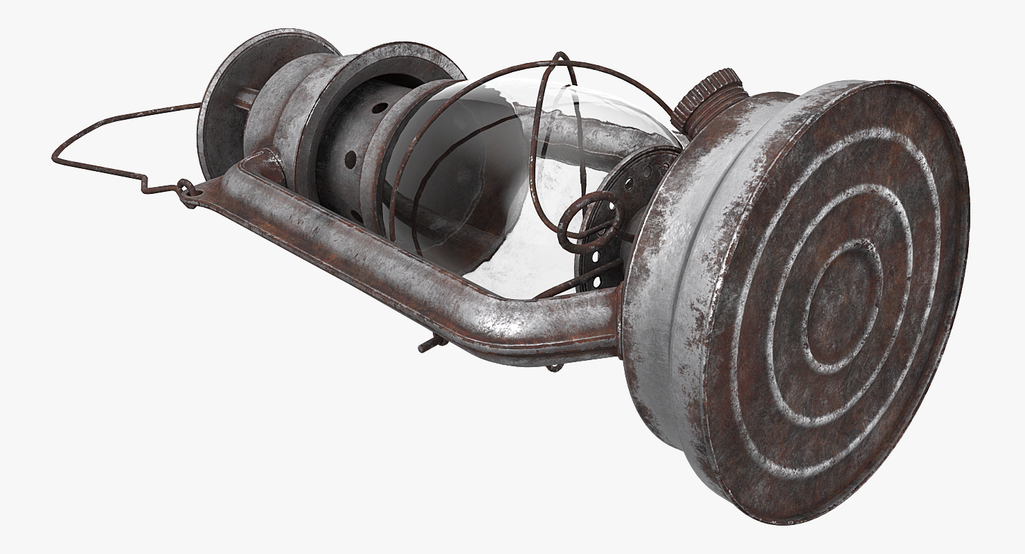 Vintage Kerosene Lantern 3D model