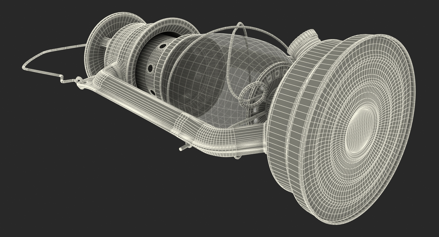 Vintage Kerosene Lantern 3D model