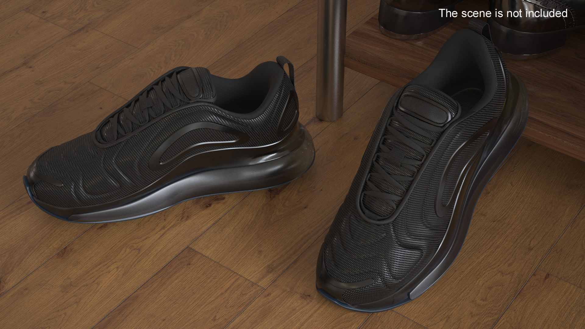 Sneakers Sport Air Black 3D model