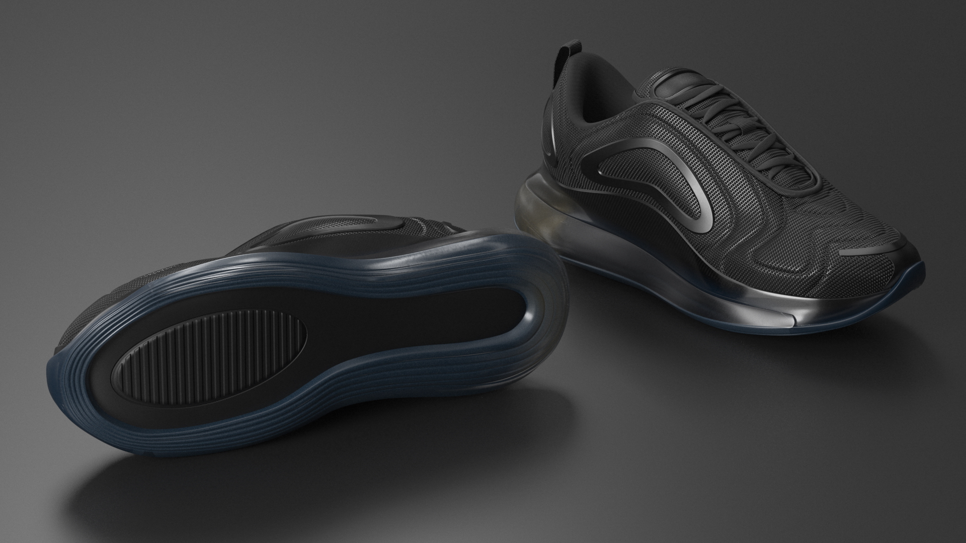 Sneakers Sport Air Black 3D model