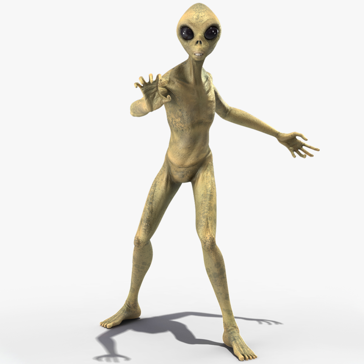 3D model Humanoid Alien Creature Rigged