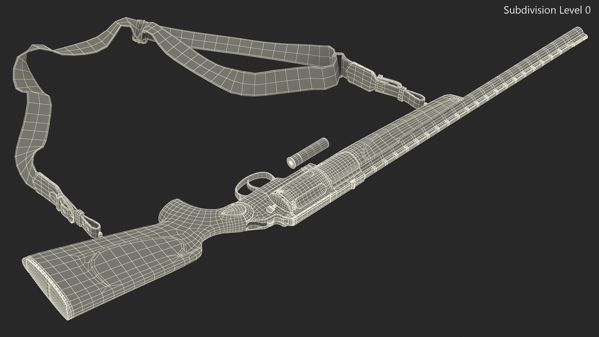 Revolver Shotgun MC255 Polymer Rigged 3D
