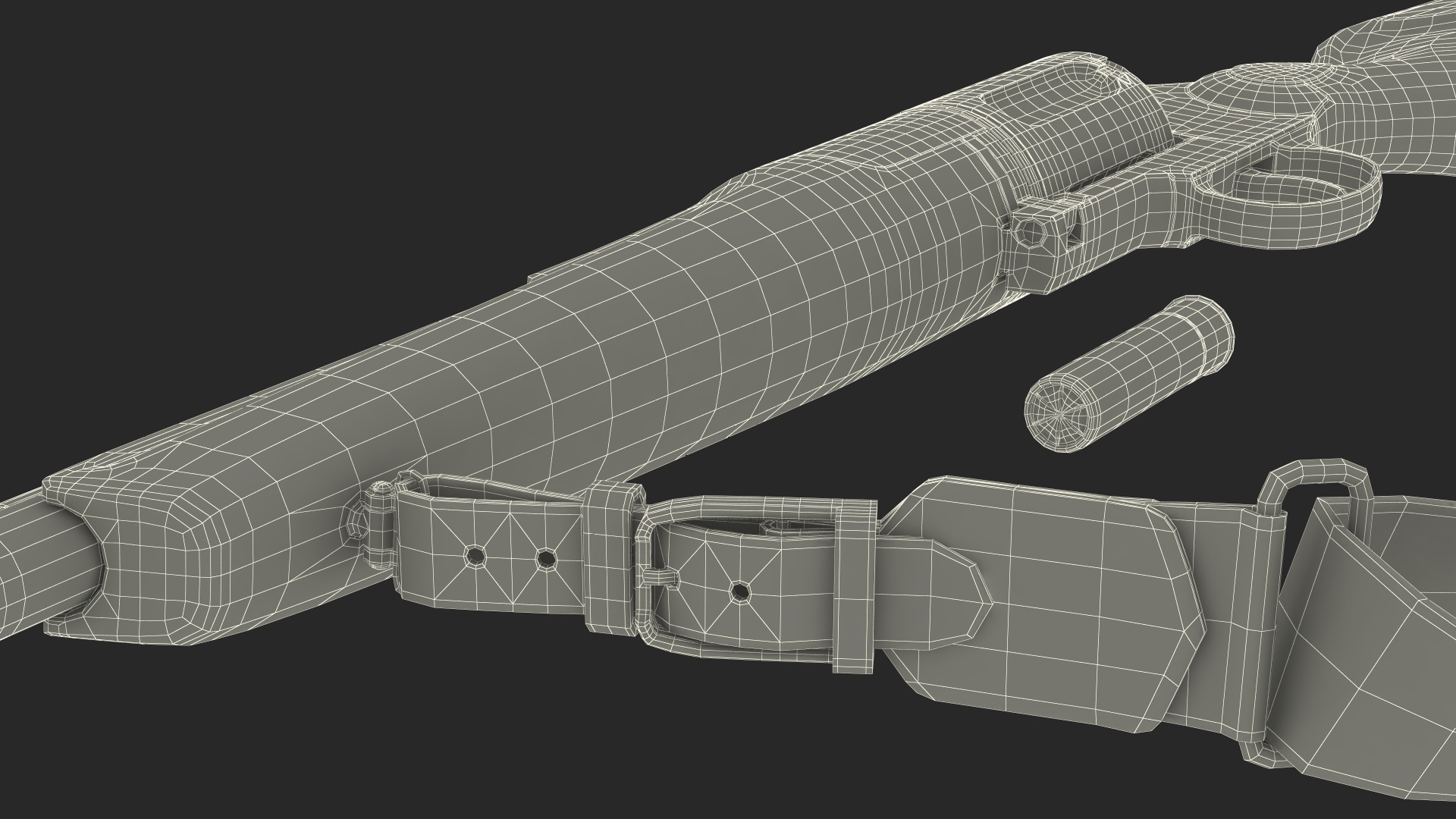 Revolver Shotgun MC255 Polymer Rigged 3D