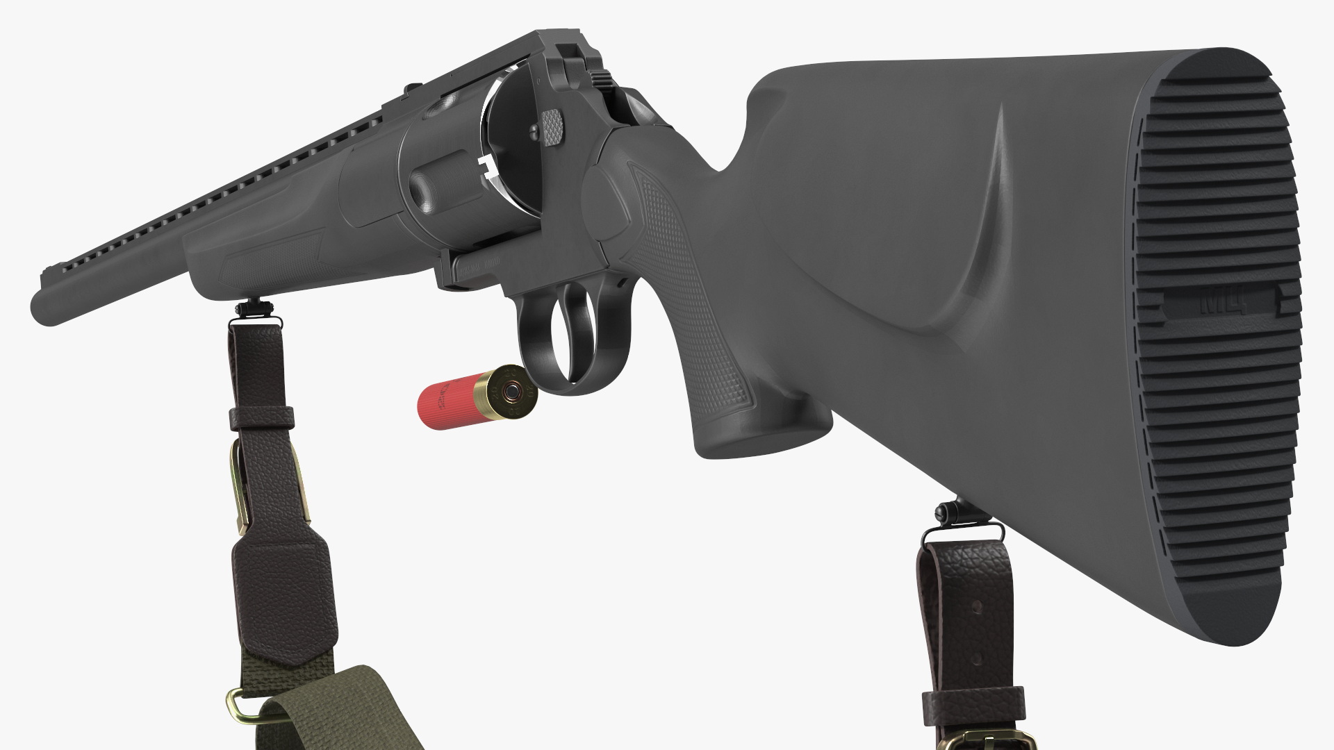 Revolver Shotgun MC255 Polymer Rigged 3D