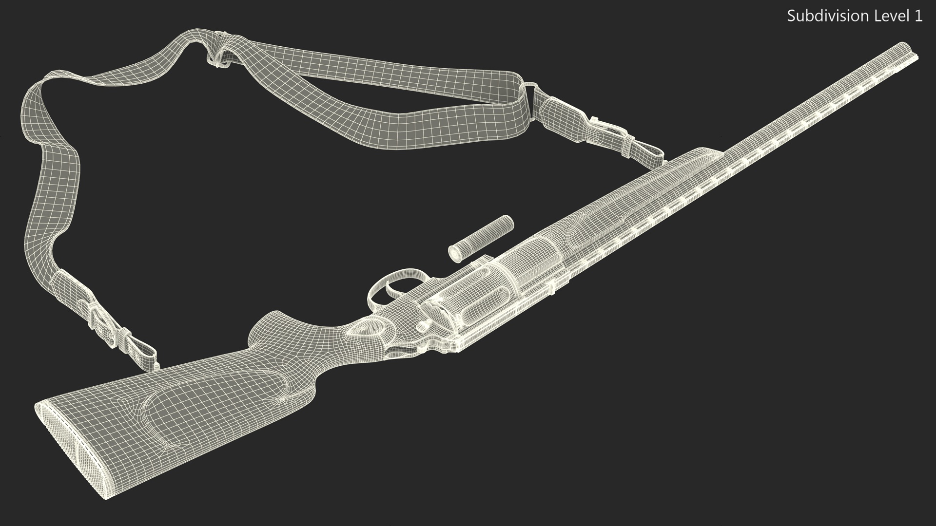 Revolver Shotgun MC255 Polymer Rigged 3D