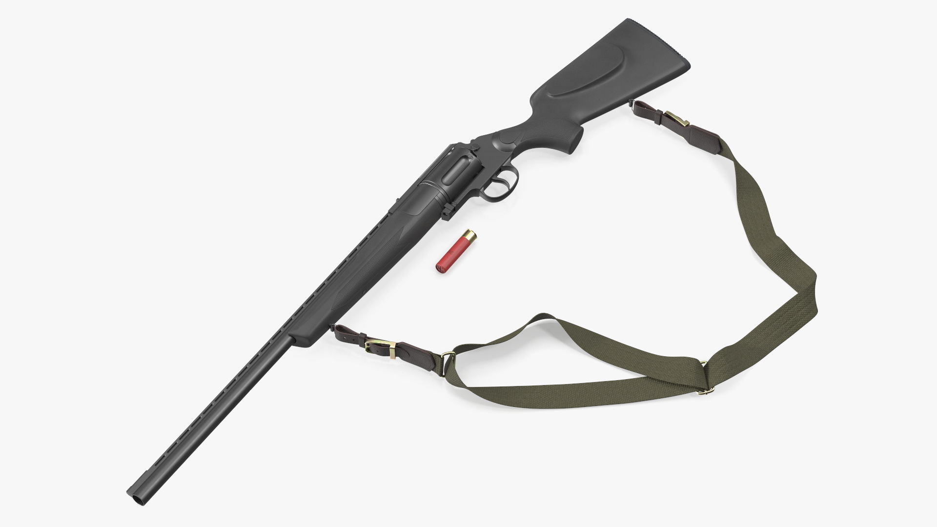 Revolver Shotgun MC255 Polymer Rigged 3D