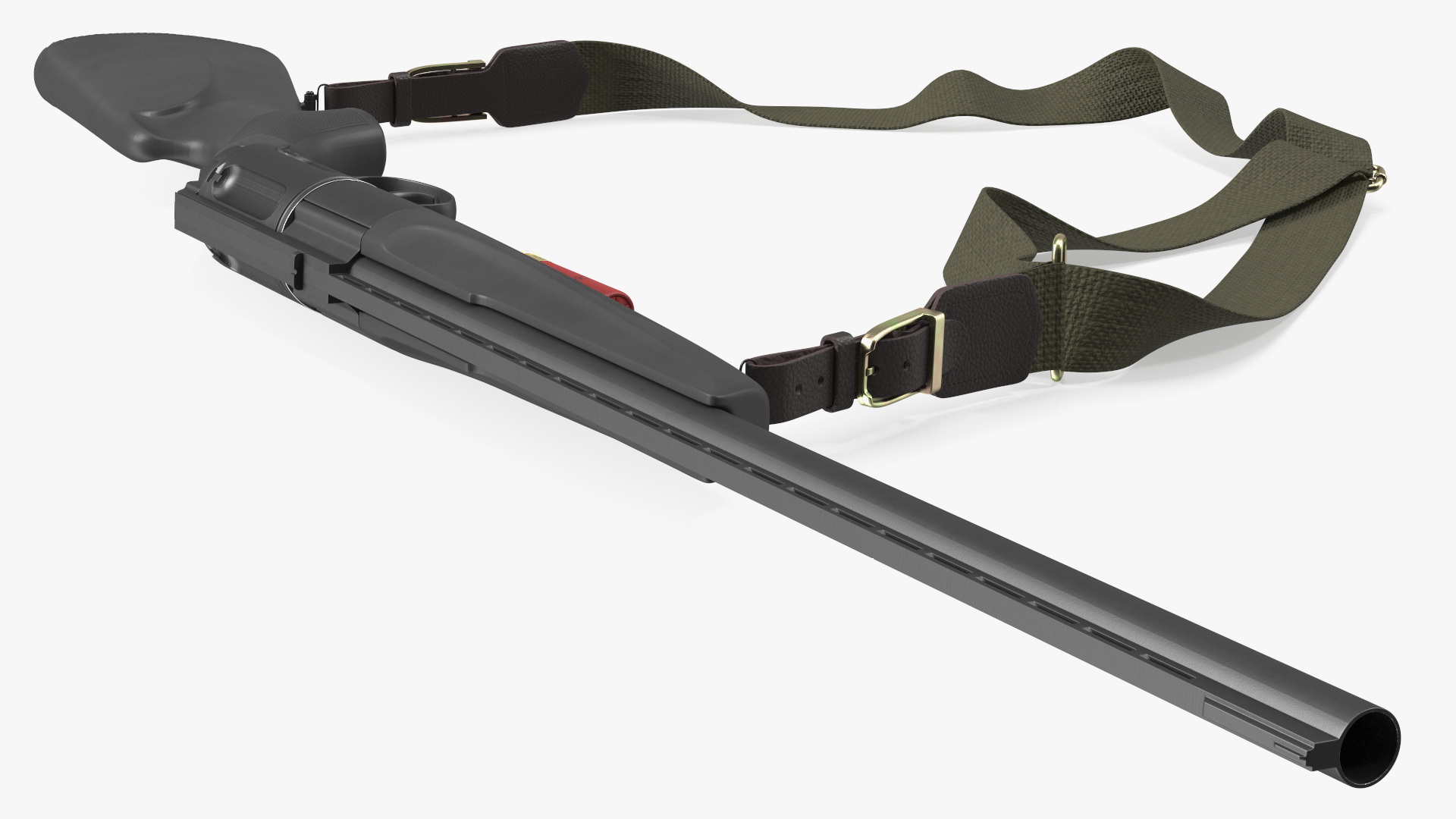 Revolver Shotgun MC255 Polymer Rigged 3D