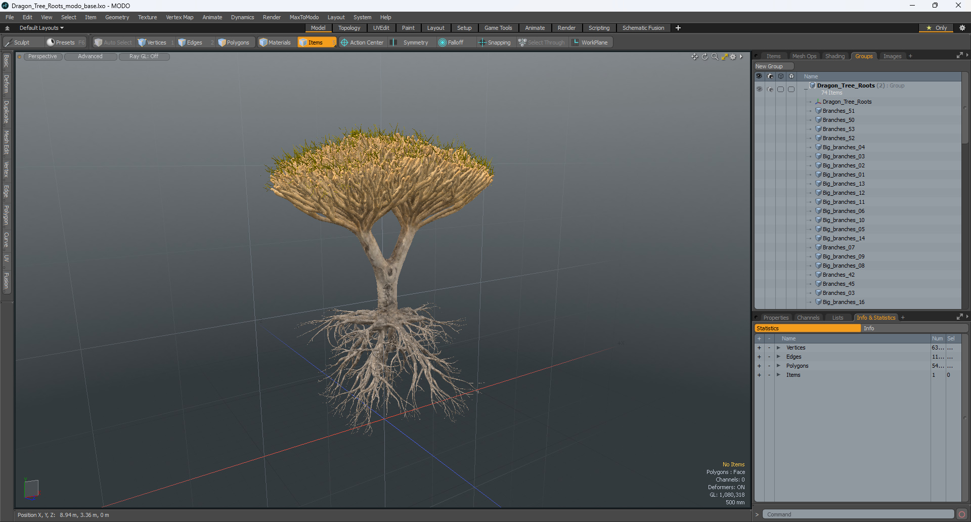 Dragon Tree Roots 3D