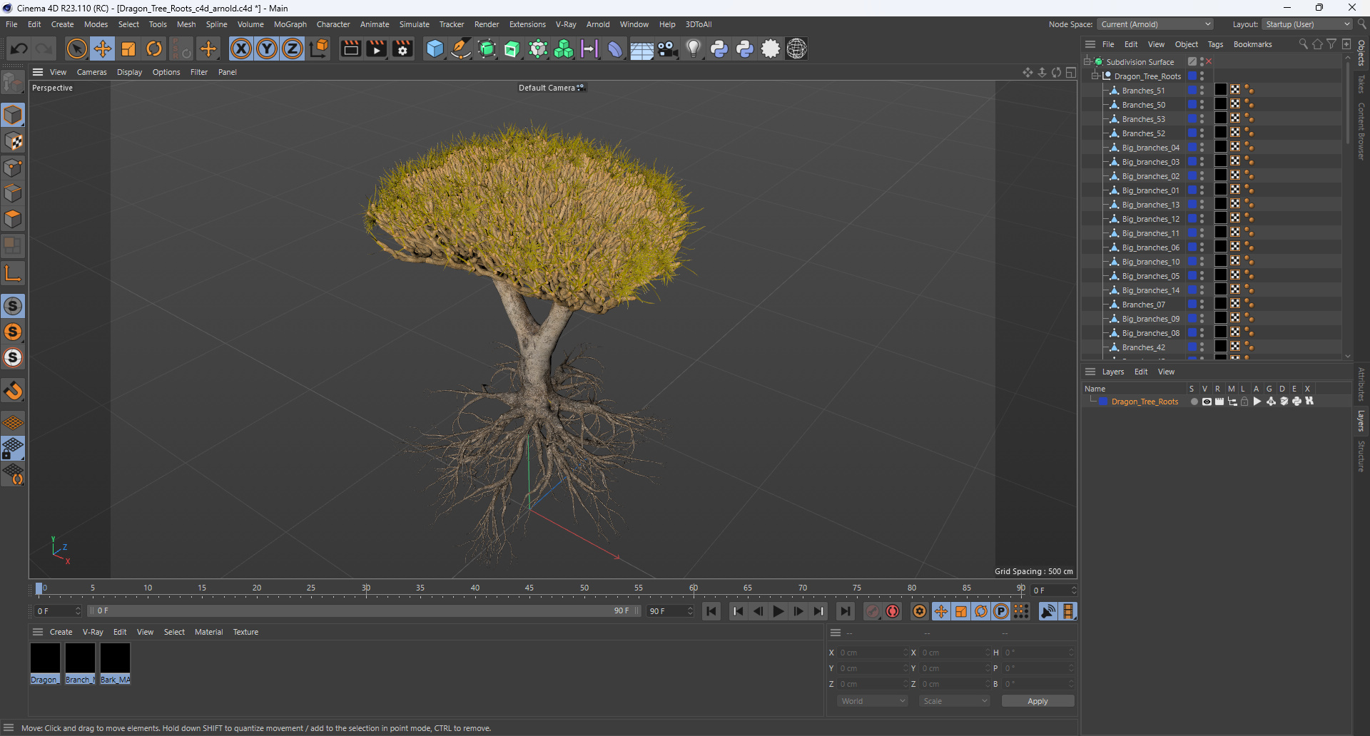Dragon Tree Roots 3D