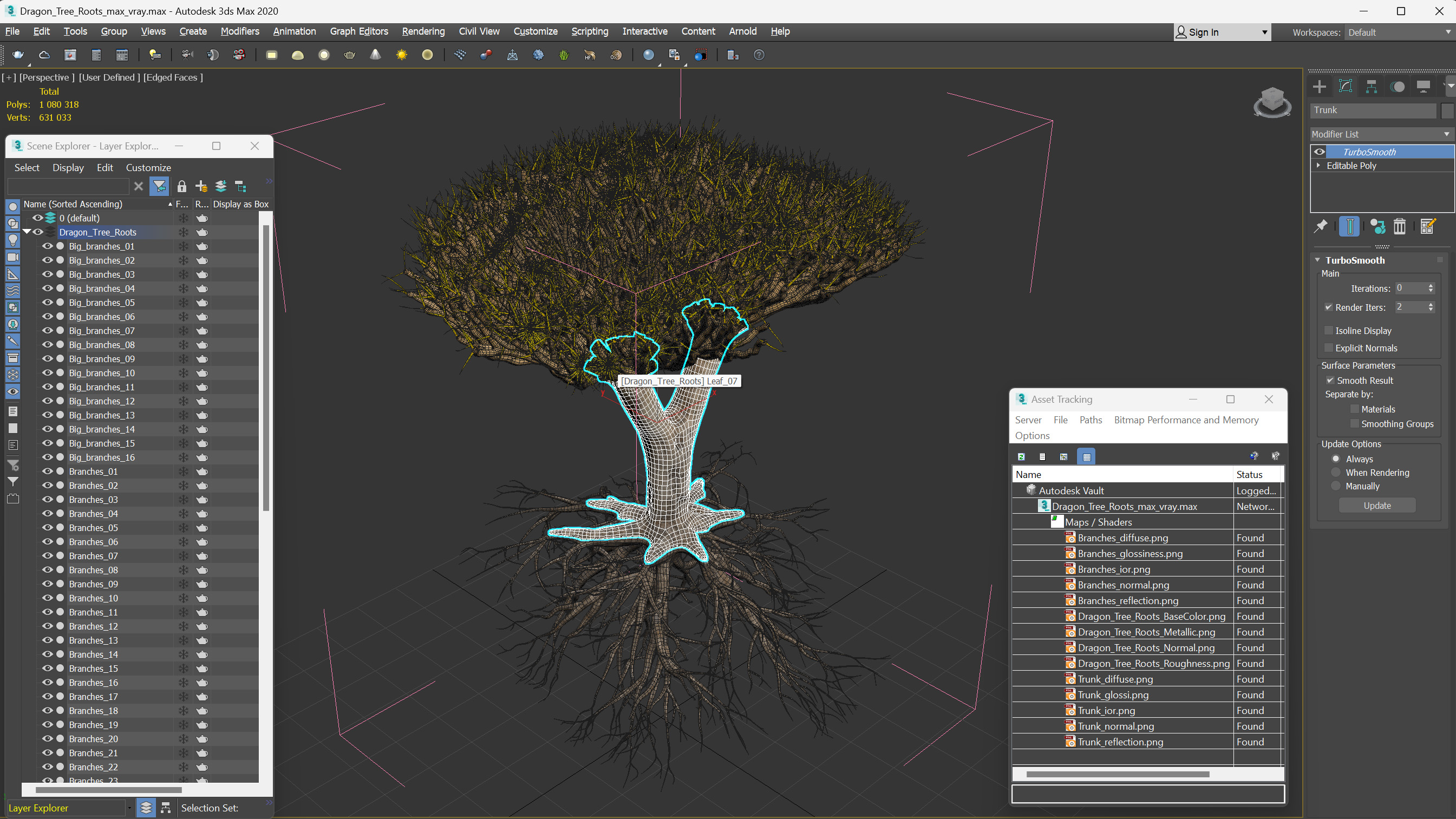 Dragon Tree Roots 3D