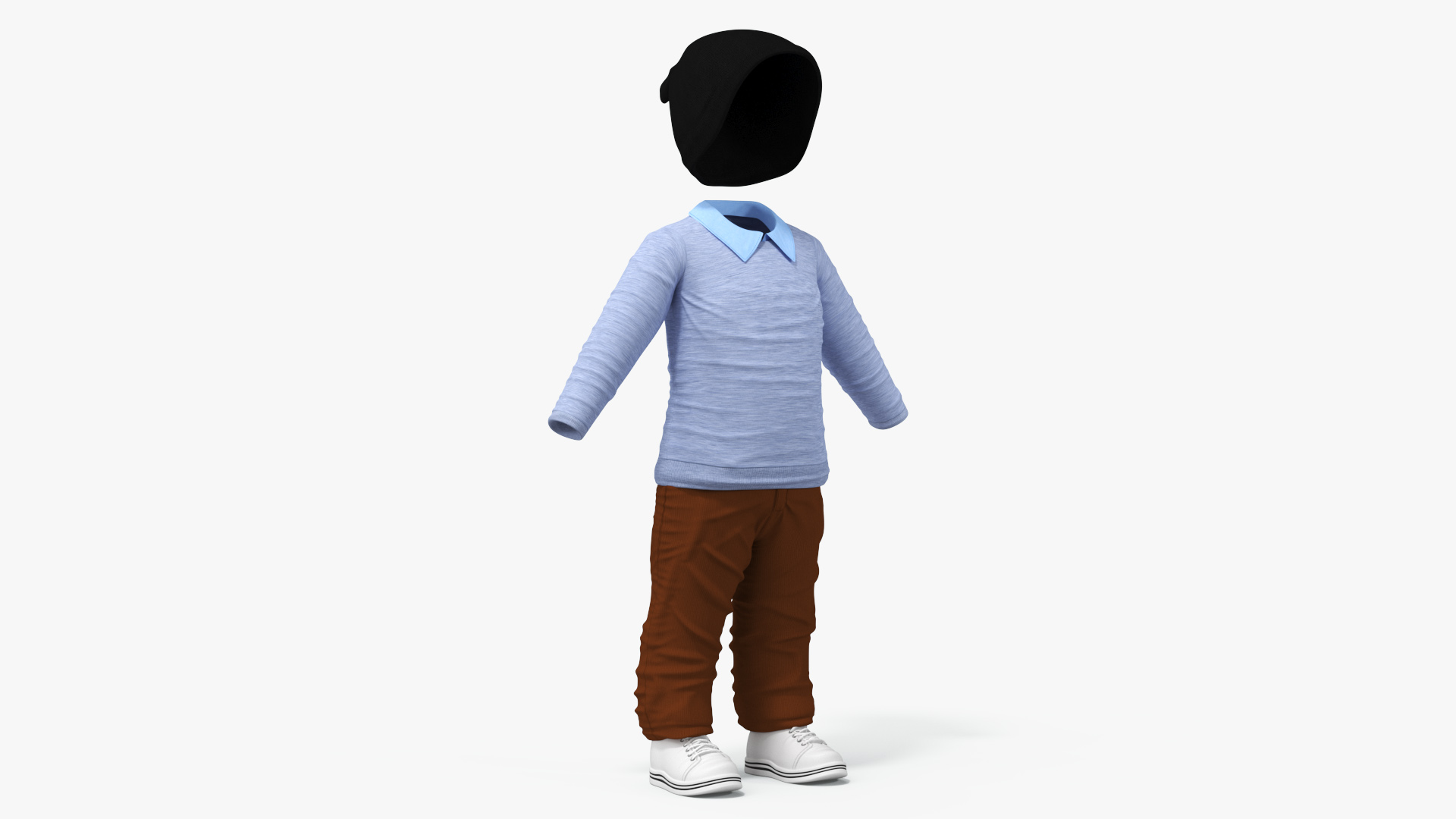 3D model Fall Clothing for One Year Old Baby