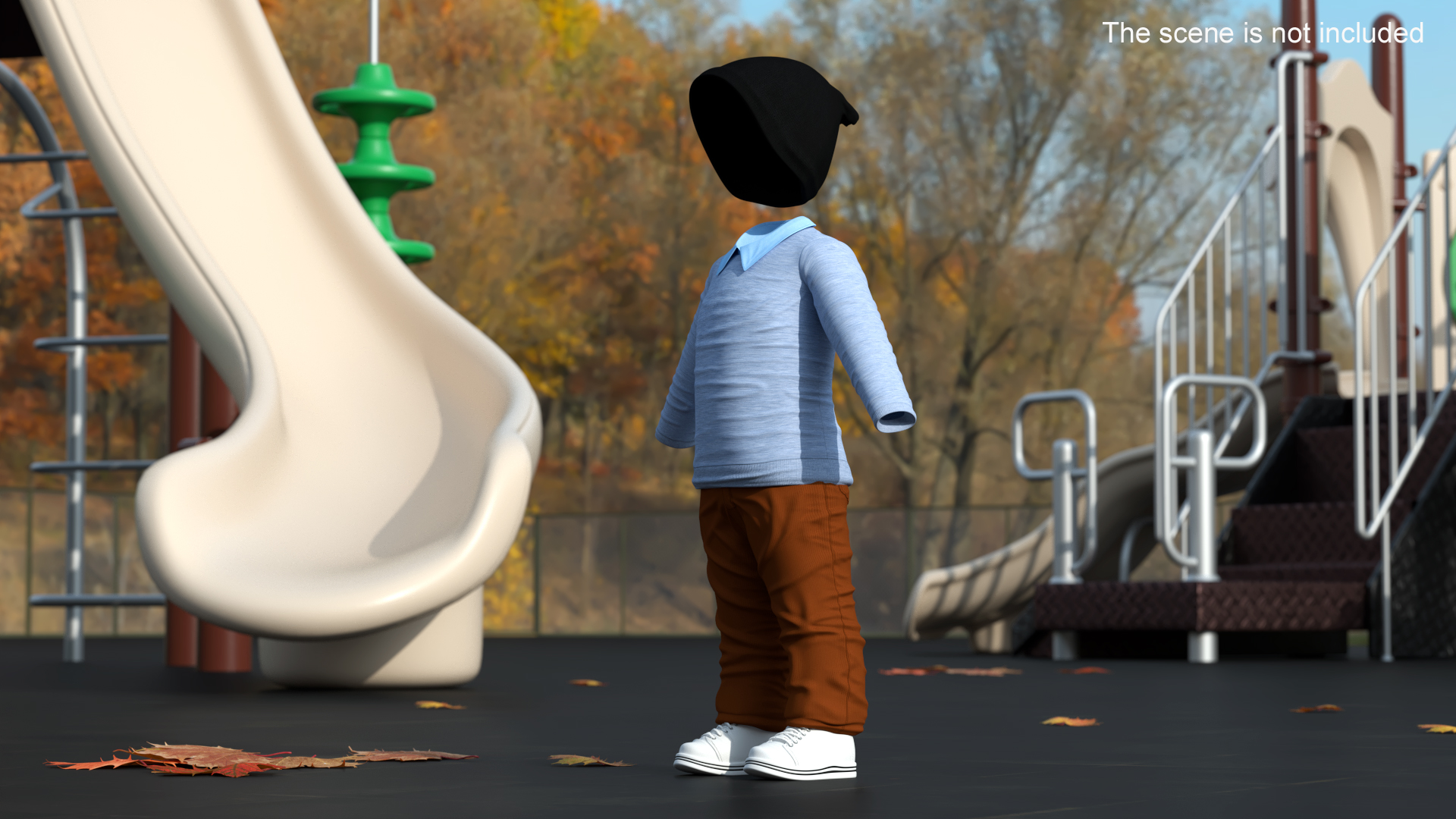 3D model Fall Clothing for One Year Old Baby