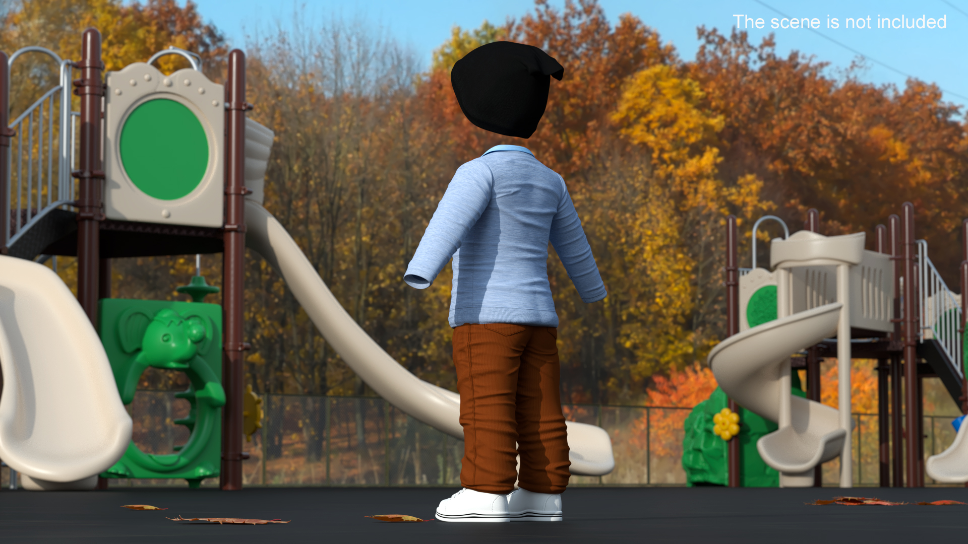 3D model Fall Clothing for One Year Old Baby