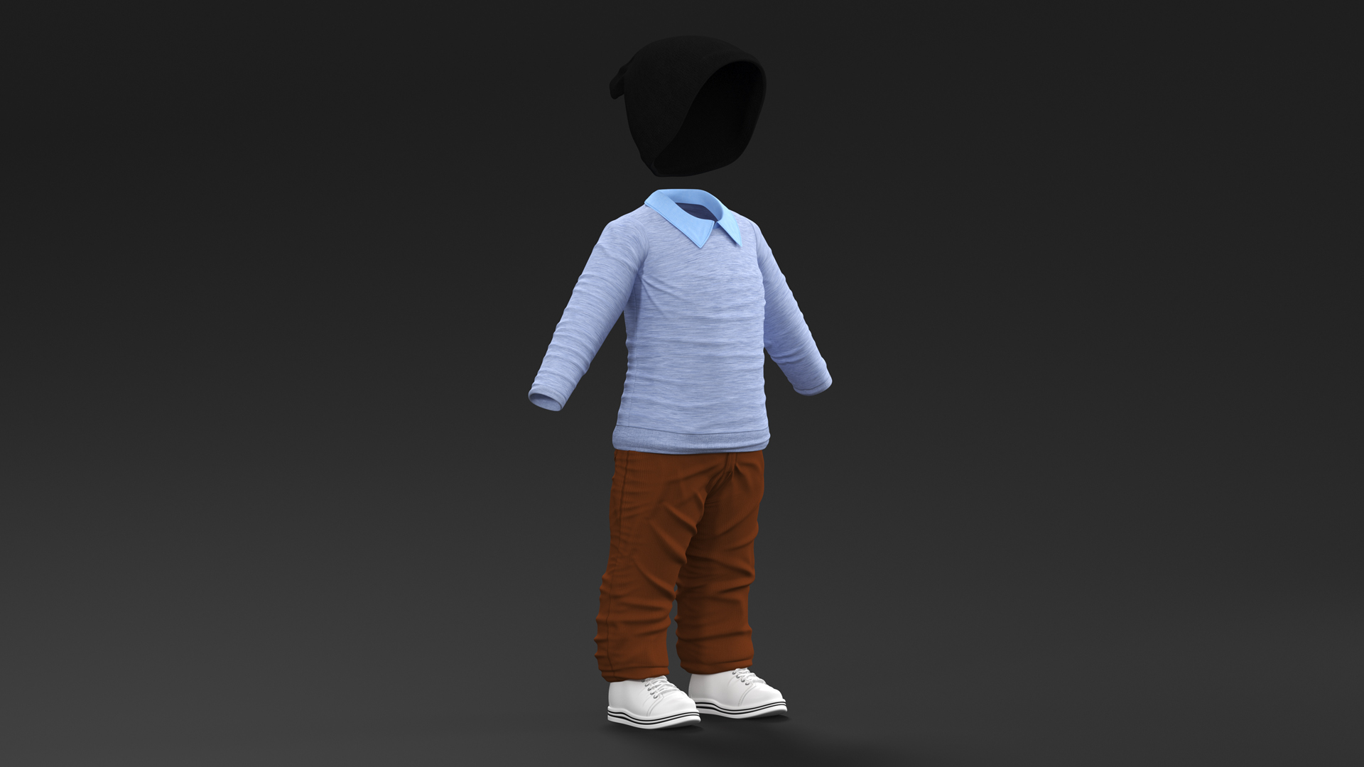 3D model Fall Clothing for One Year Old Baby