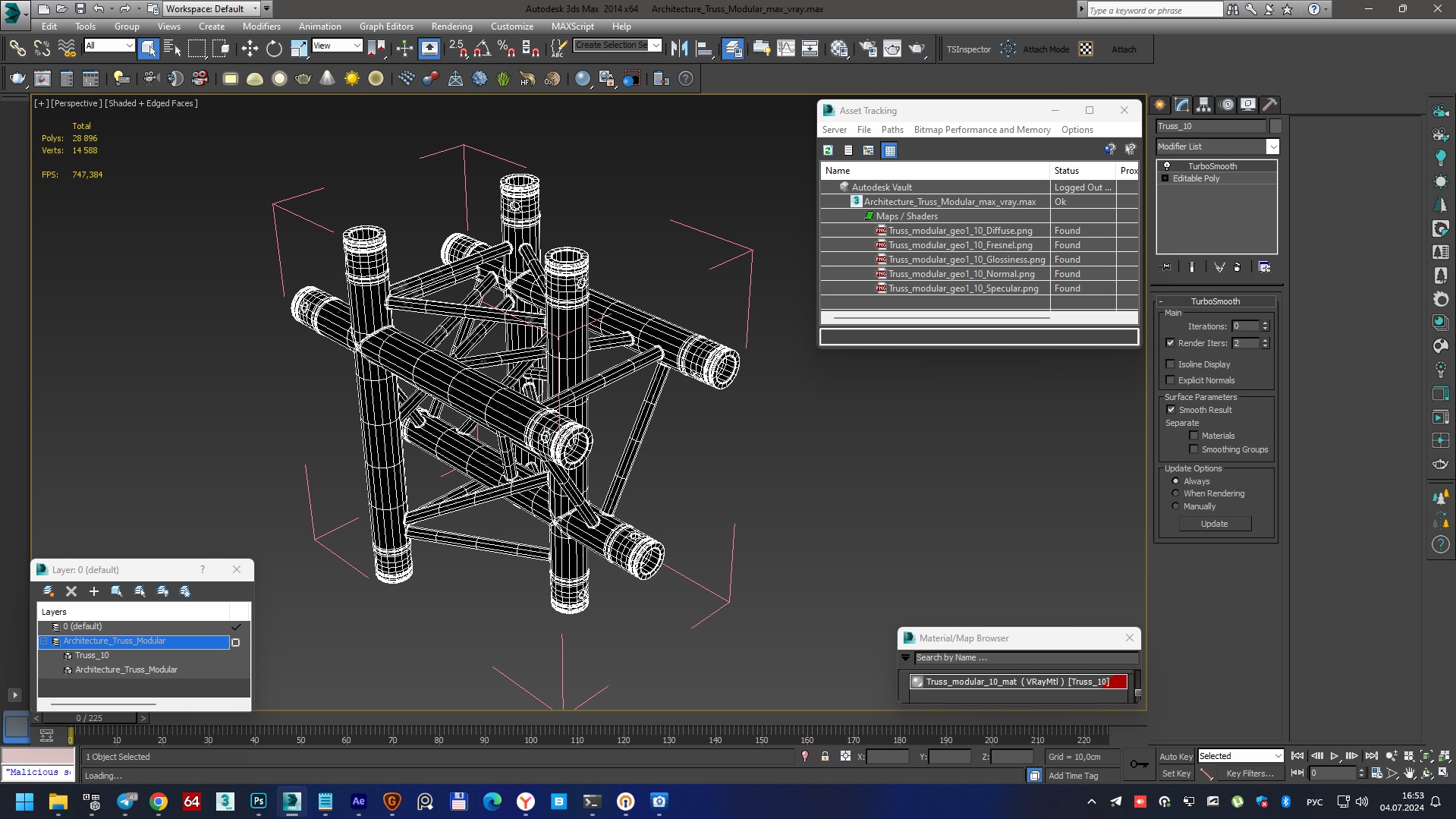 3D Architecture Truss Modular