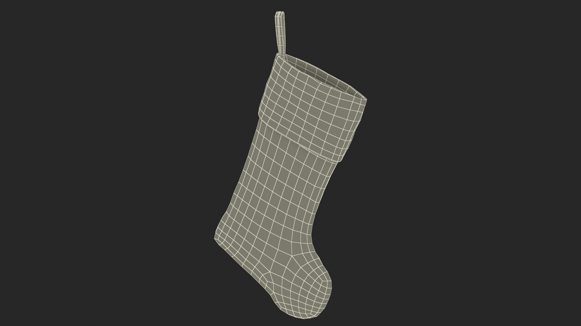 3D Traditional Santa Christmas Stocking