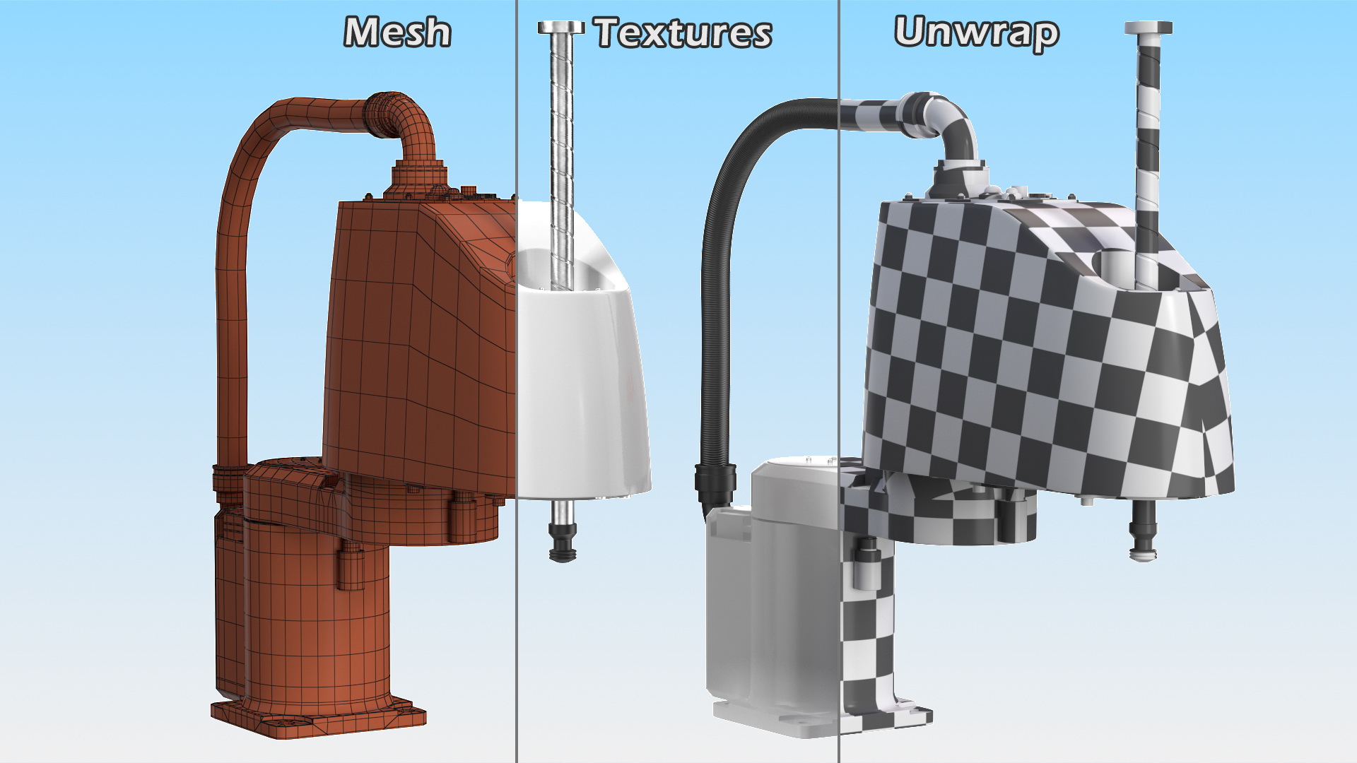 ABB IRB 910SC Industrial Robot Arm 3D model