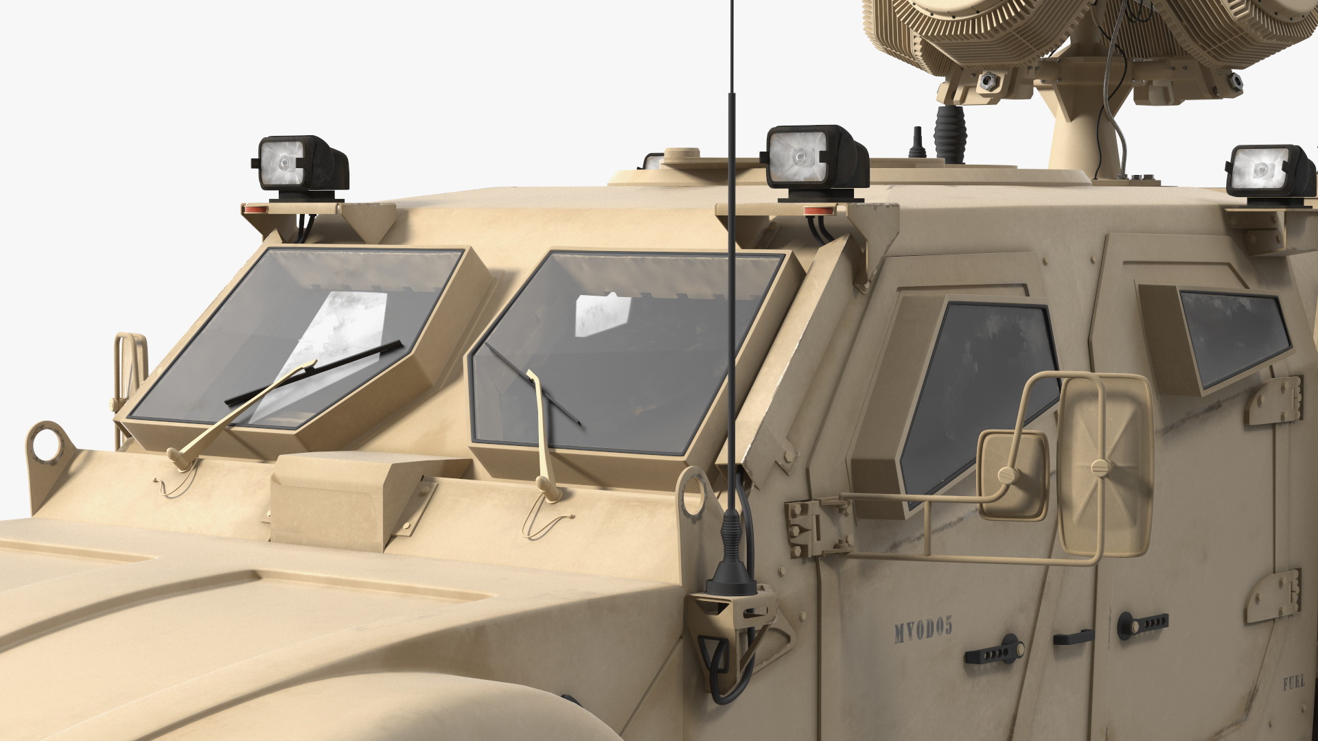 3D Oshkosh M-ATV with X-MADIS Anti Drone System Rigged