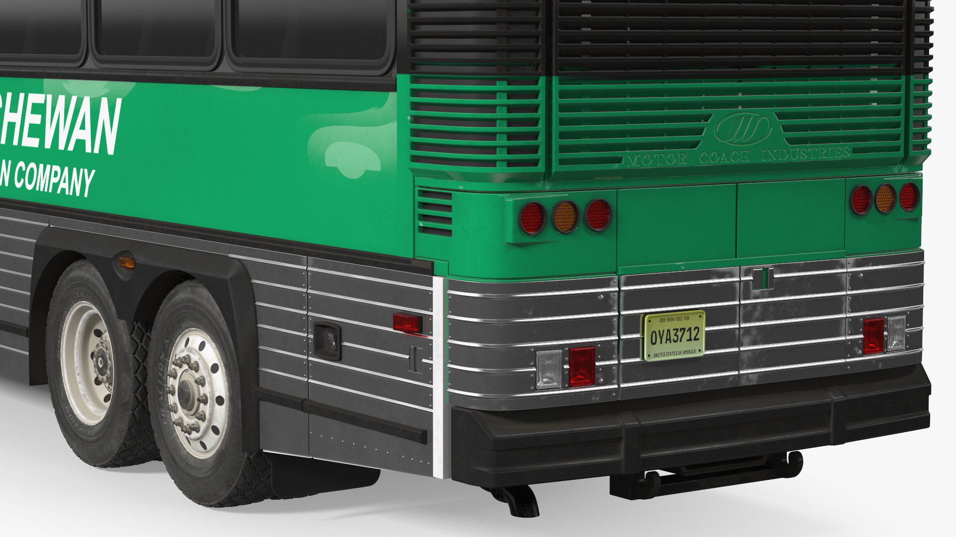 3D model Intercity Bus MCI 102DL3 Simple Interior