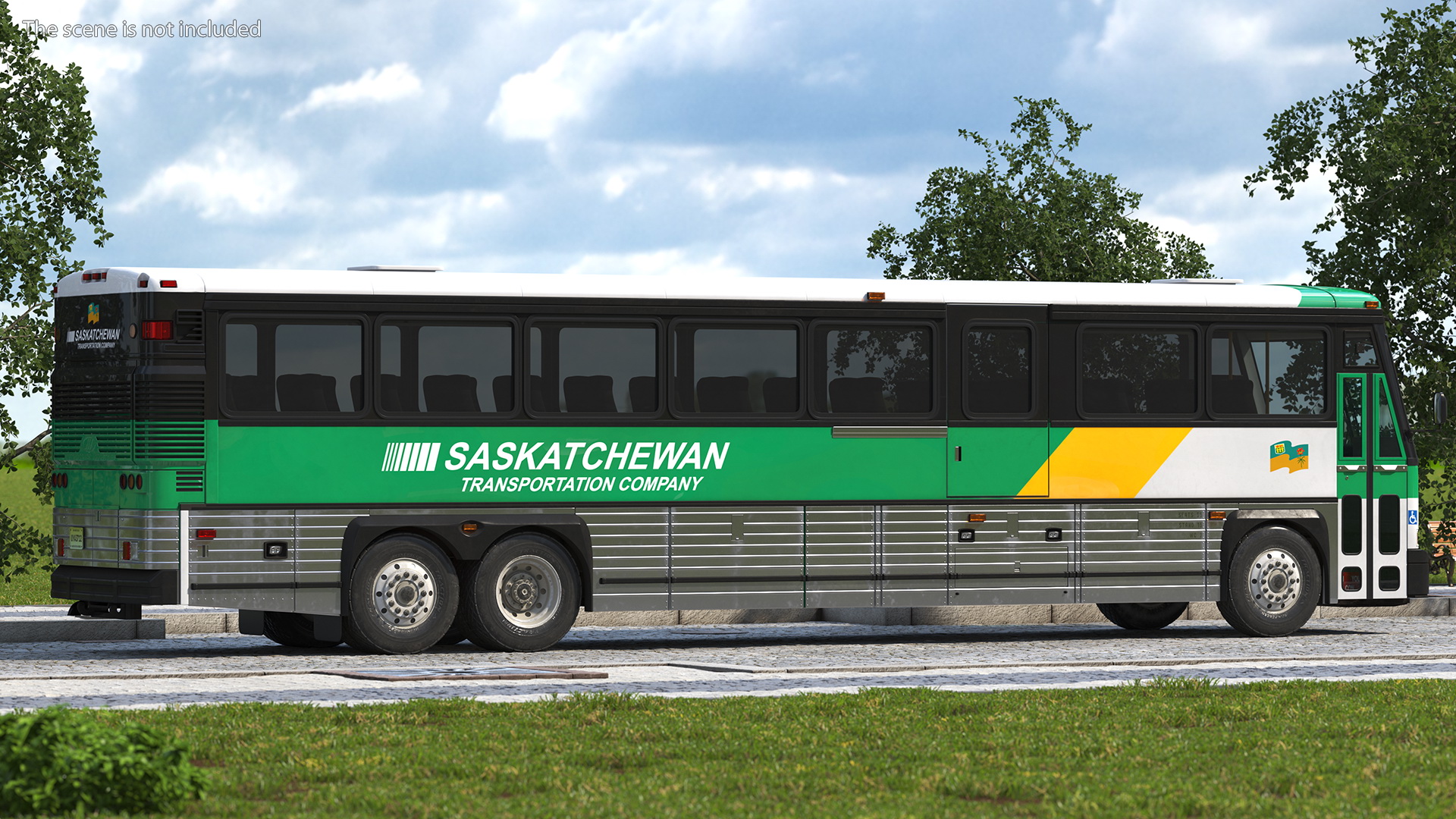 3D model Intercity Bus MCI 102DL3 Simple Interior