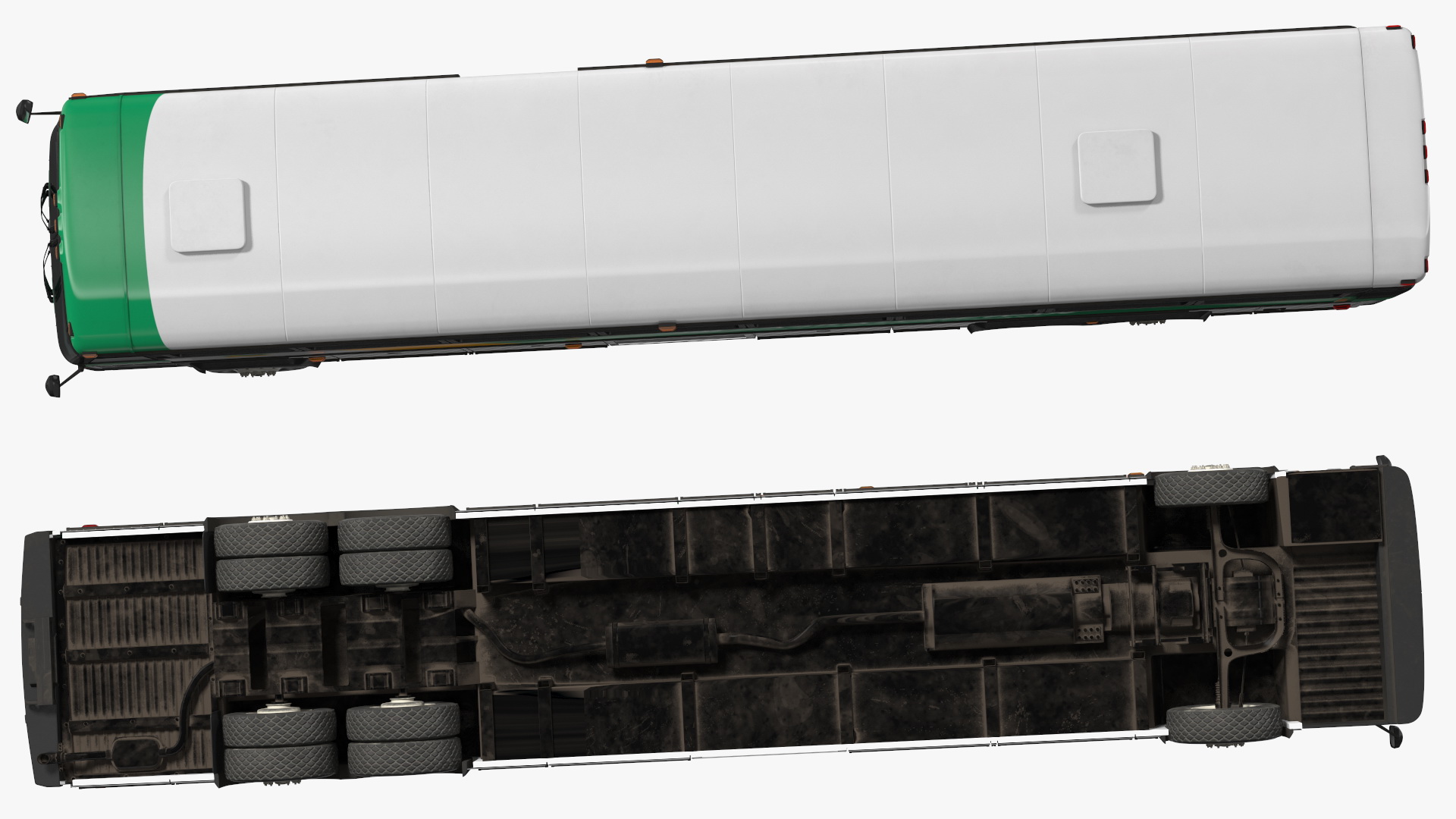 3D model Intercity Bus MCI 102DL3 Simple Interior