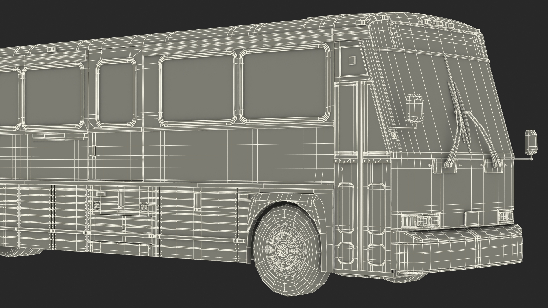 3D model Intercity Bus MCI 102DL3 Simple Interior