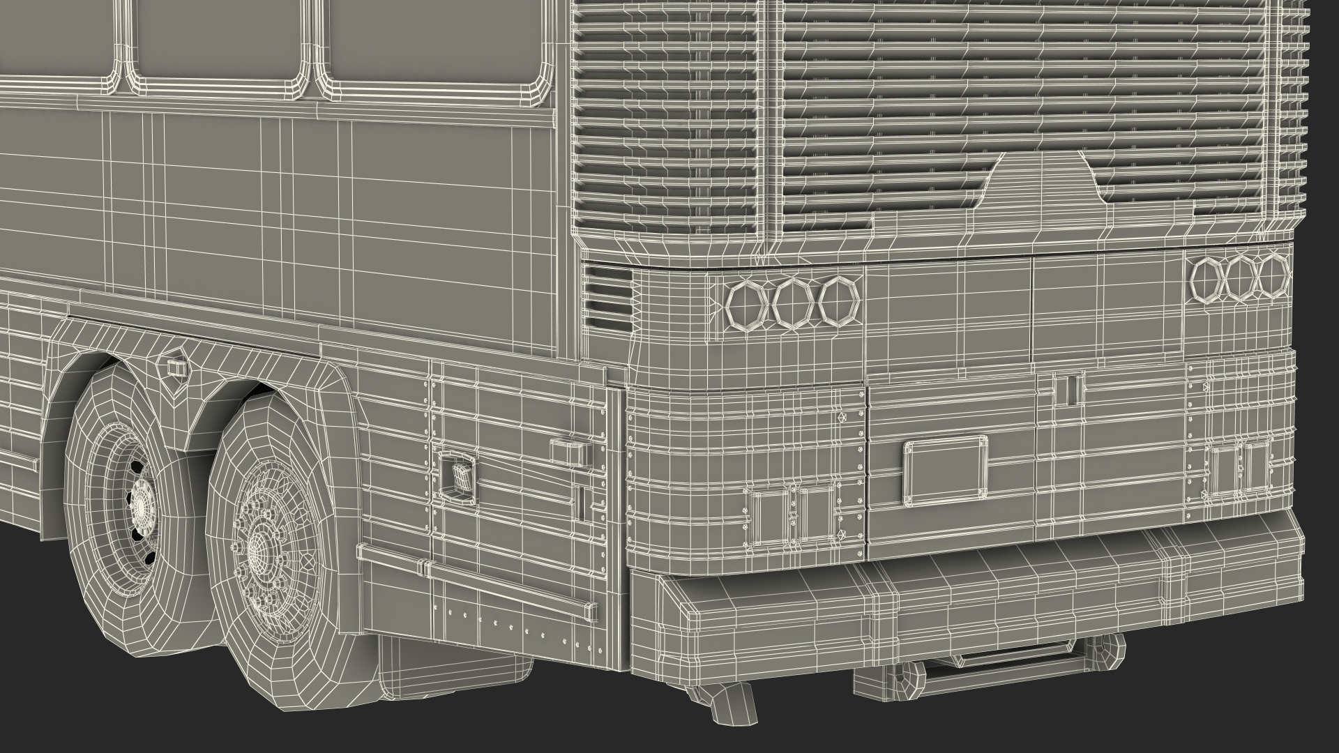 3D model Intercity Bus MCI 102DL3 Simple Interior