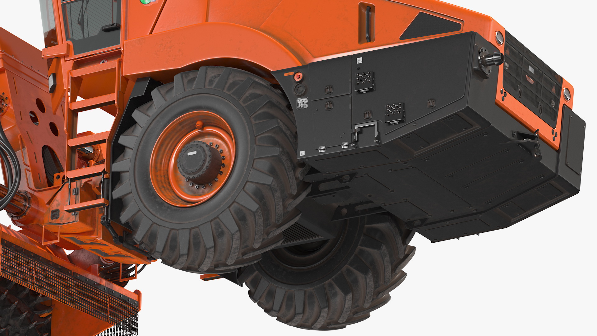 3D Road Recycler and Soil Stabilizer model