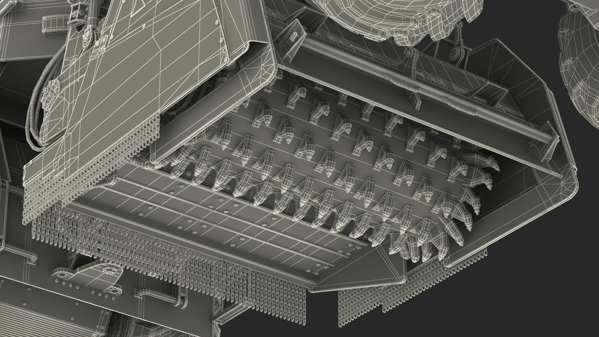 3D Road Recycler and Soil Stabilizer model