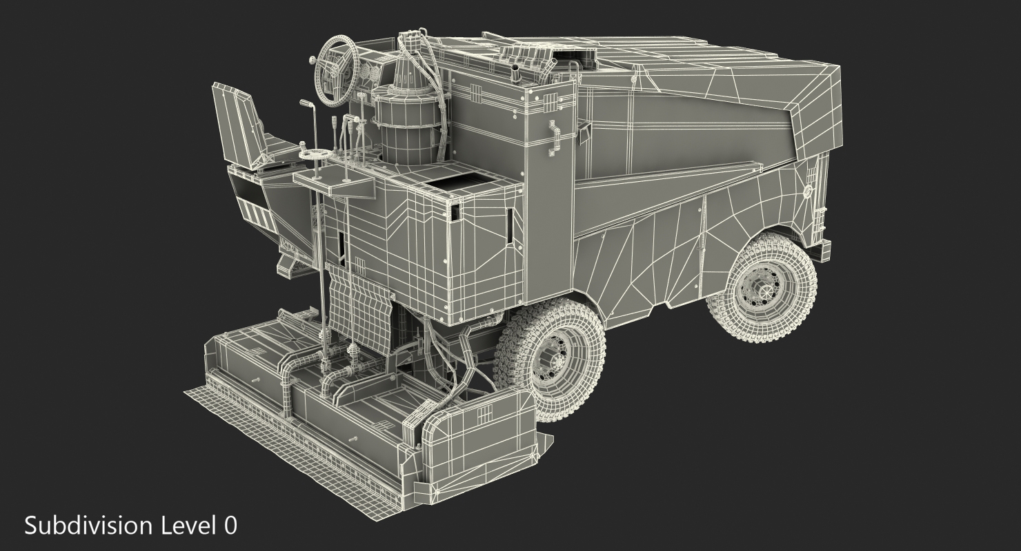 3D model Ice Resurfacing Machine Rigged