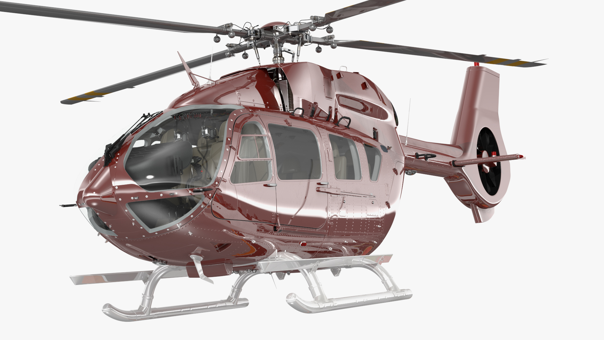 3D Coast Guard Ship with Helicopter Rigged for Maya model