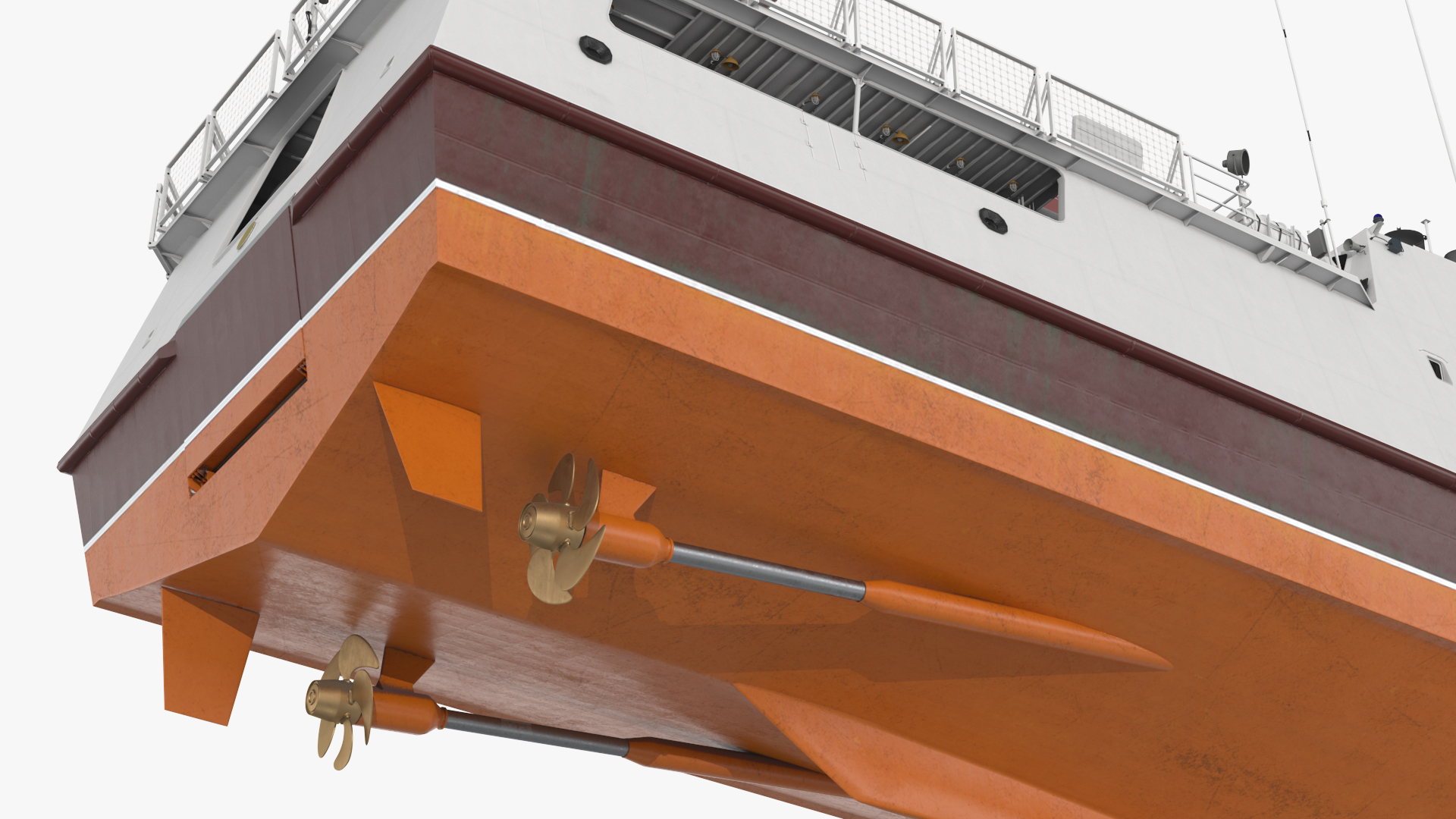 3D Coast Guard Ship with Helicopter Rigged for Maya model