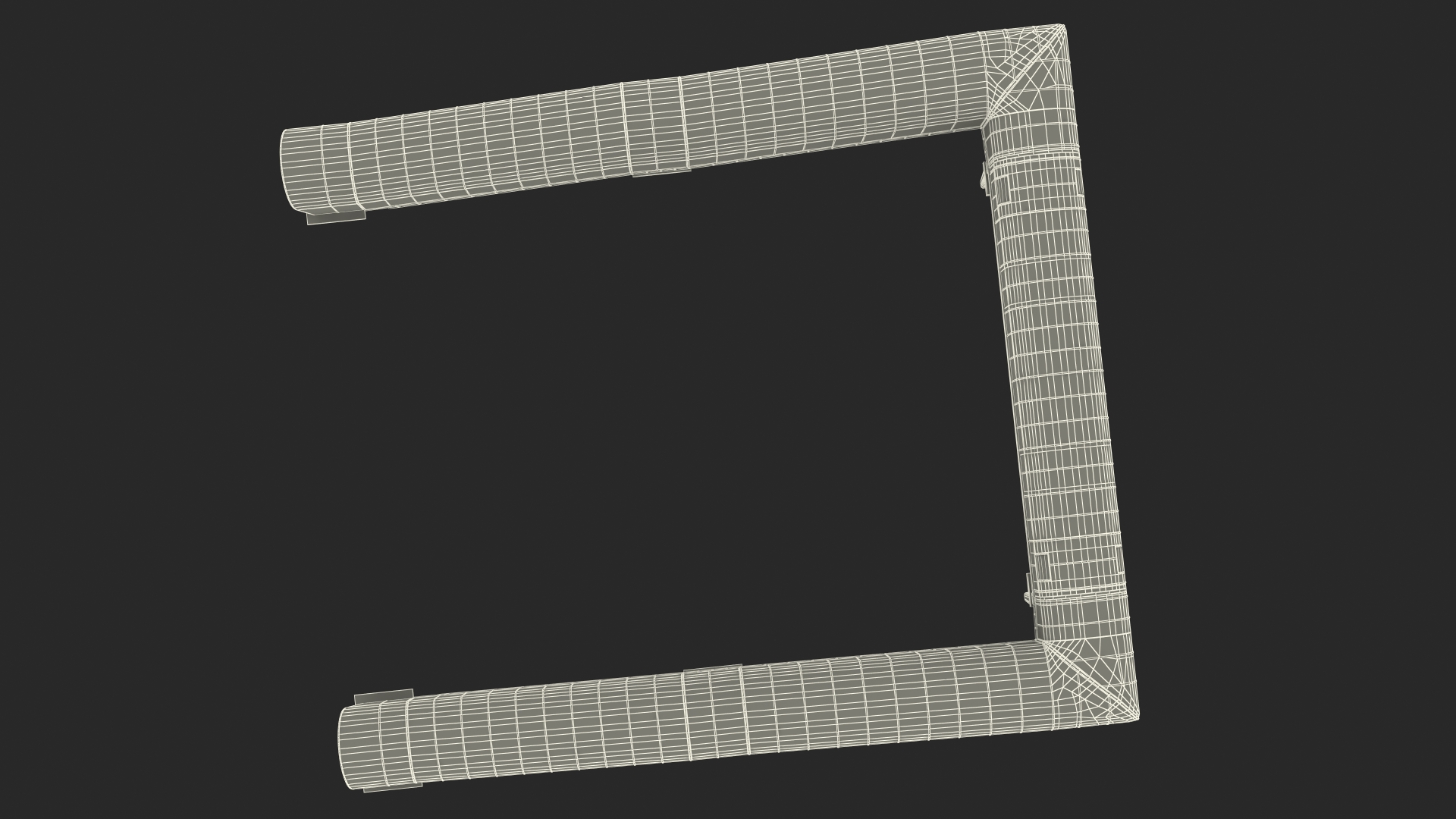 Above Ground Pedestrian Crossing 2-lane Road 3D model