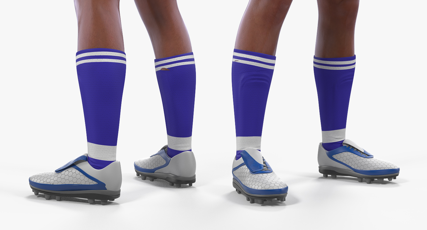 3D model Soccer or Football Player Chelsea Rigged