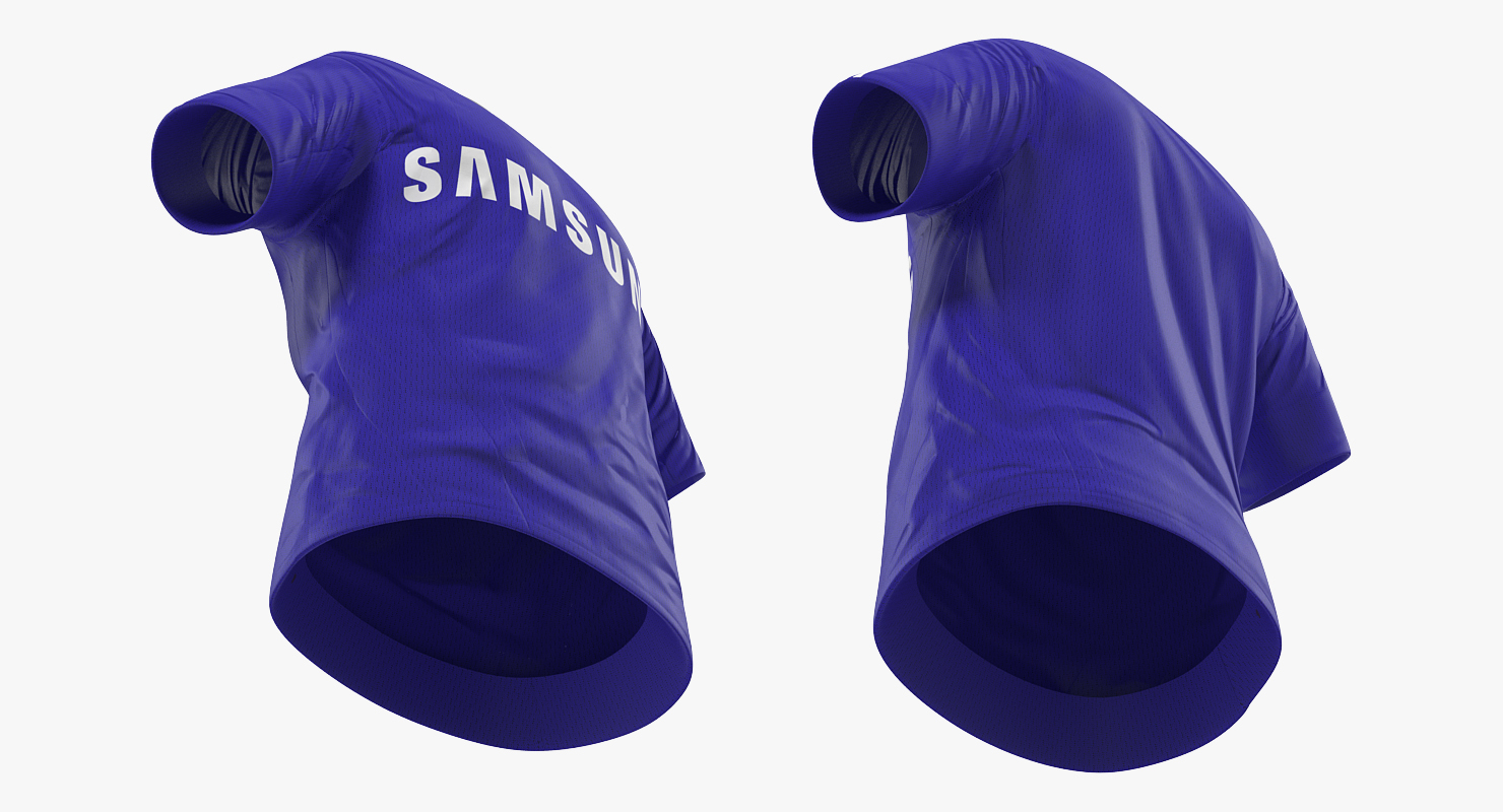3D model Soccer or Football Player Chelsea Rigged