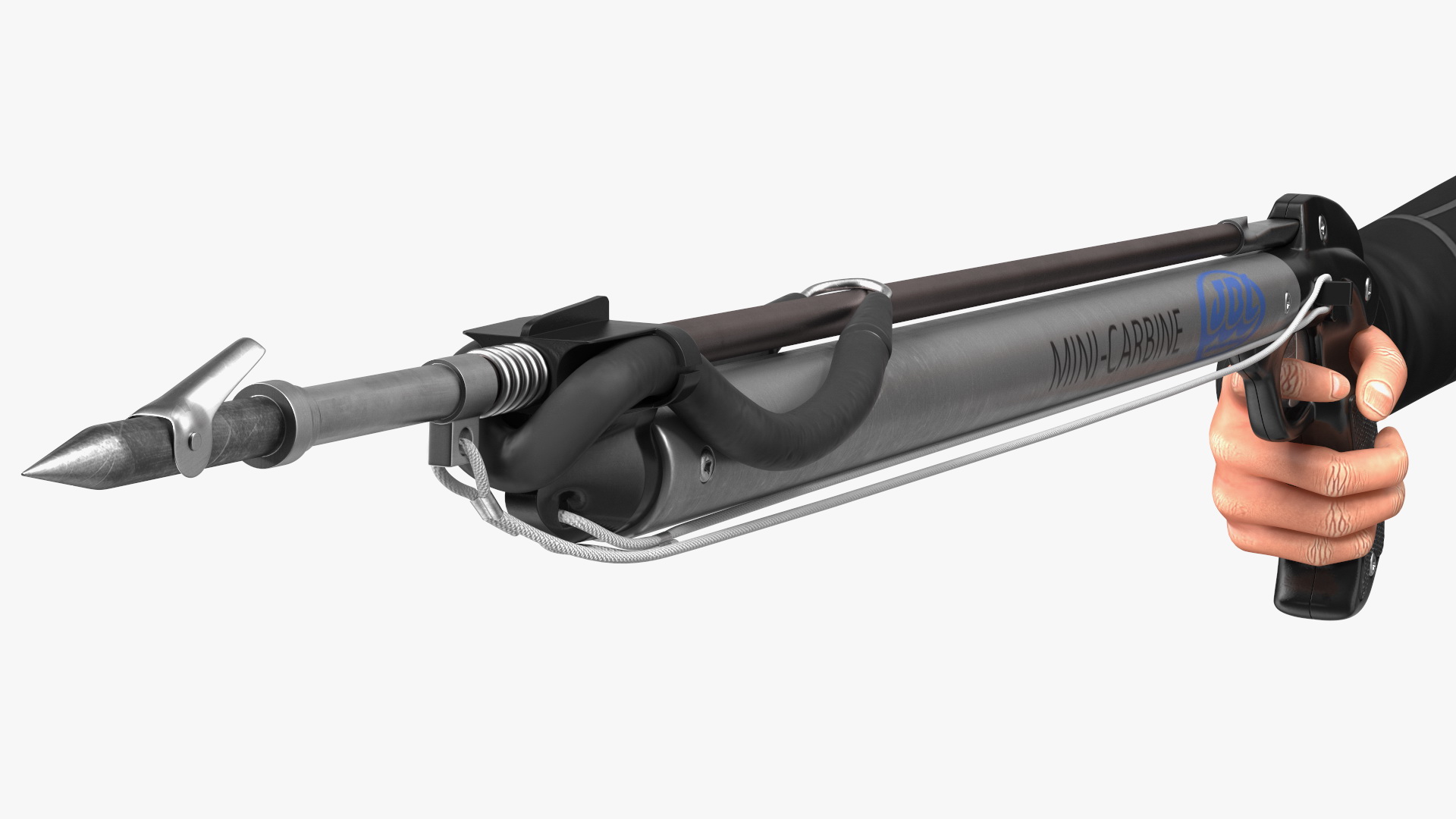 3D model Diver with Underwater Speargun