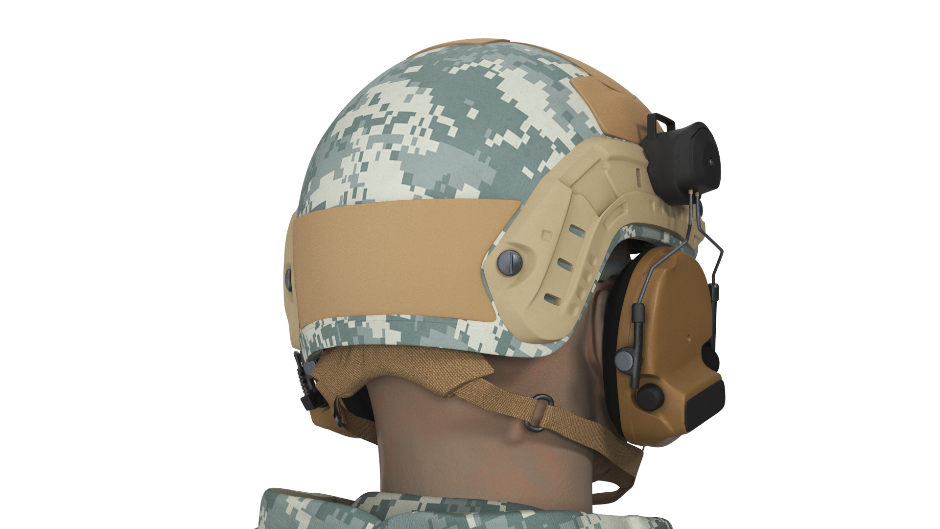 Soldier with Hydration Carrier Backpack 3D model