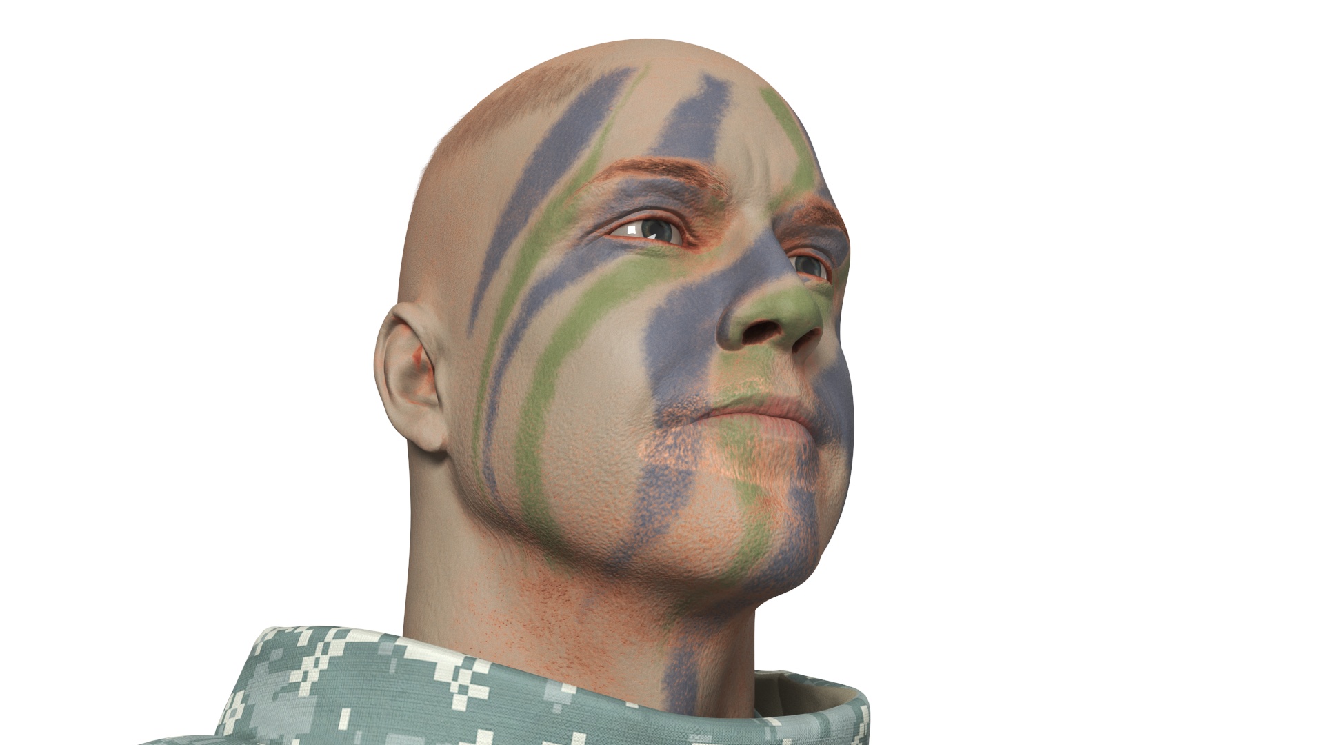 Soldier with Hydration Carrier Backpack 3D model