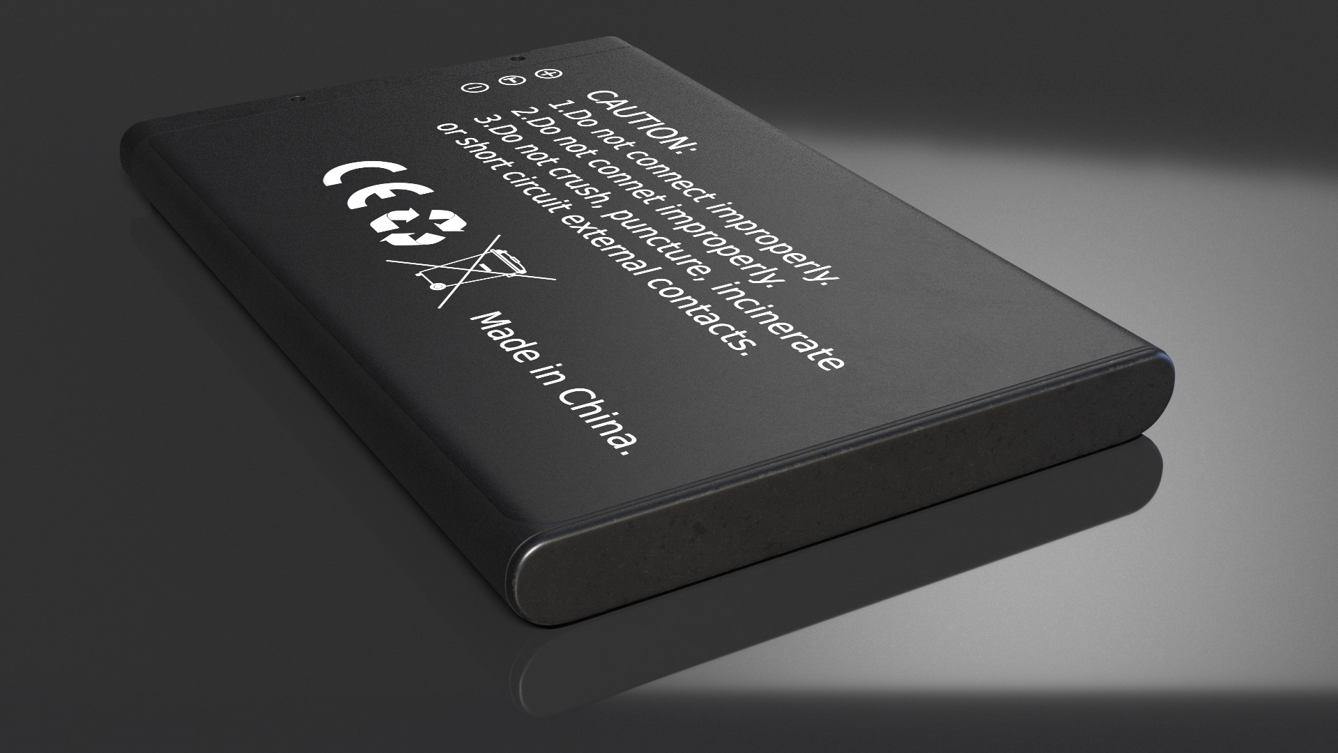 3D model Lithium Ion Phone Battery
