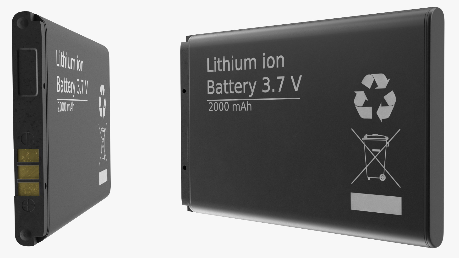 3D model Lithium Ion Phone Battery