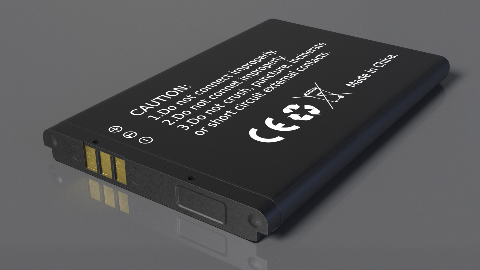 3D model Lithium Ion Phone Battery
