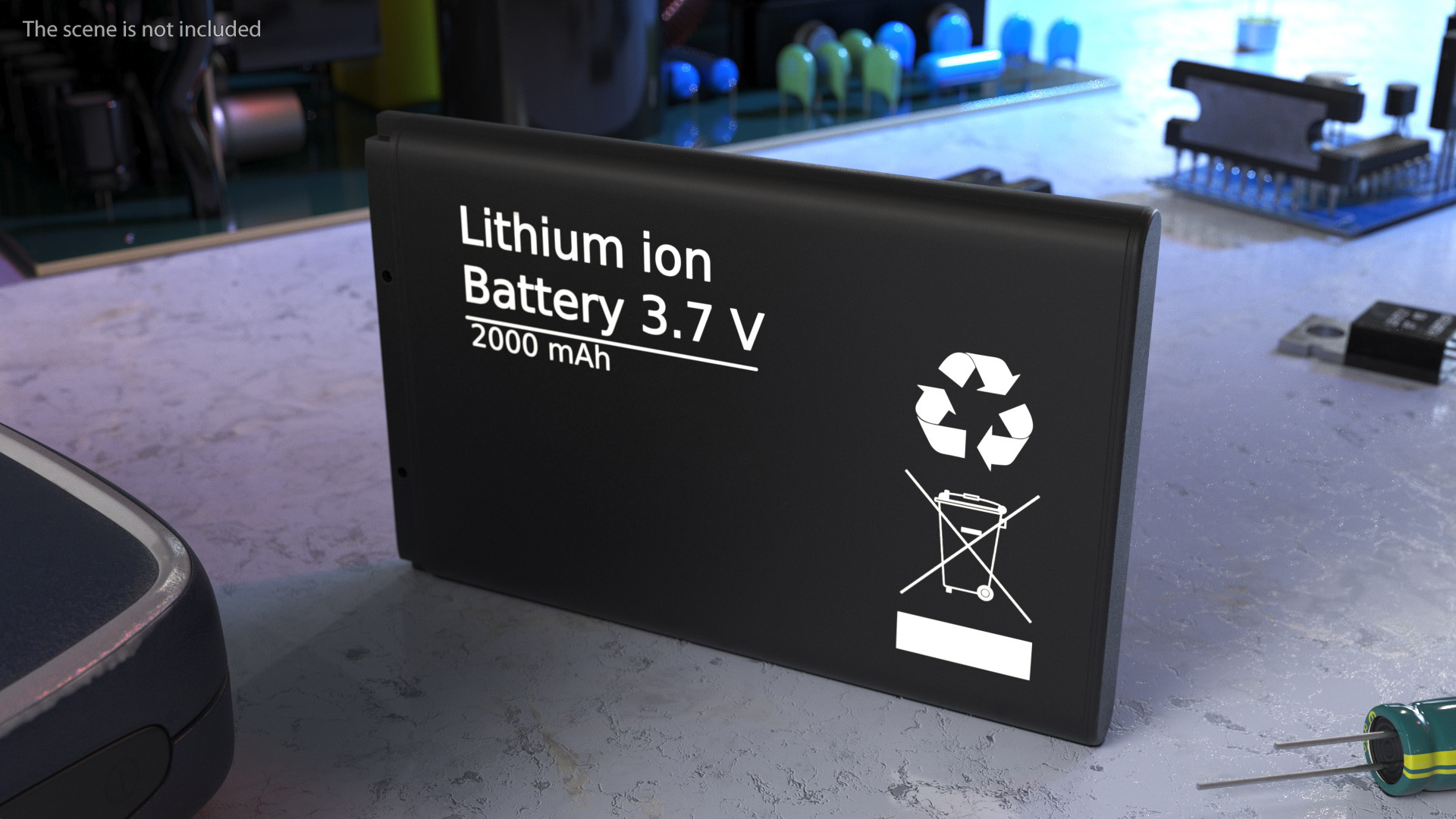 3D model Lithium Ion Phone Battery