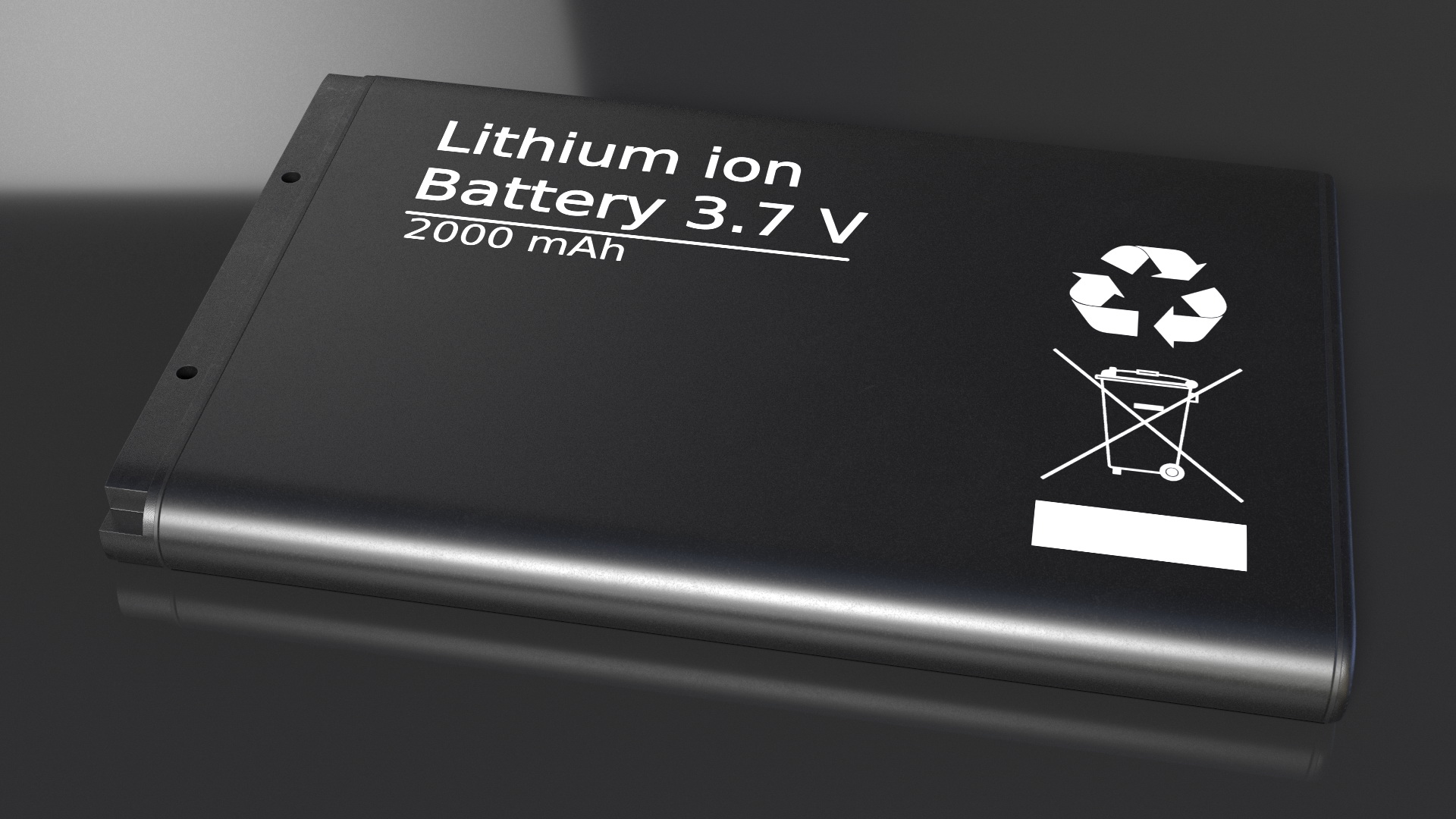 3D model Lithium Ion Phone Battery